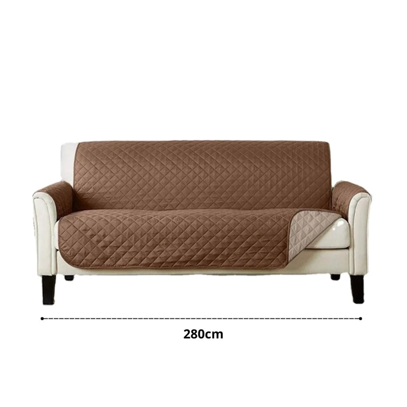 FORRO COBERTOR DE SOFÁ 280CM REVERSIBLE LAVABLE PROTECCIÓN PARA MASCOTAS - 5