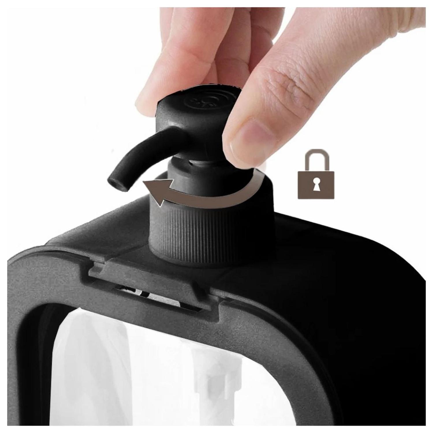 PACK X2 DISPENSADOR DE JABÓN LÍQUIDO CREMAS ESTILO MODERNO TAMAÑO M - 5