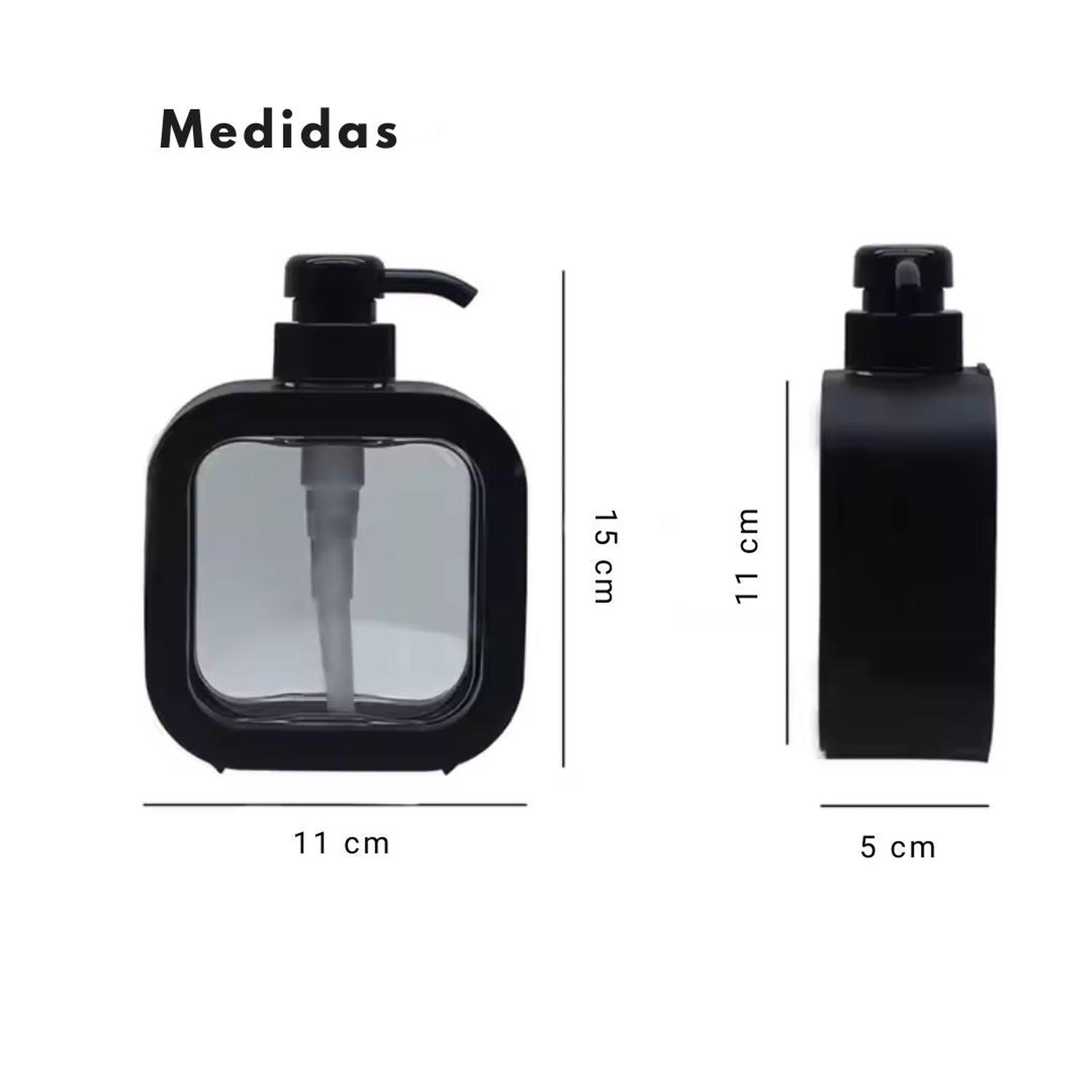 PACK X2 DISPENSADOR DE JABÓN LÍQUIDO CREMAS ESTILO MODERNO TAMAÑO M - 6