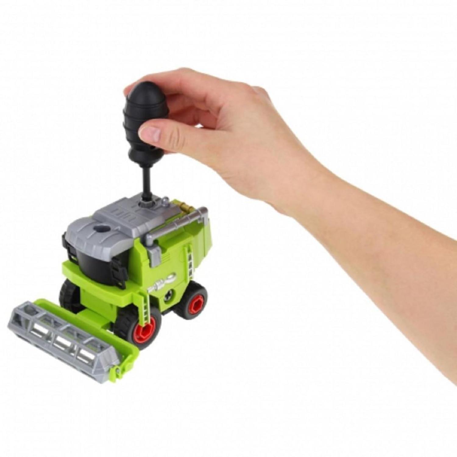 SET X4 VEHÍCULOS DE AGRICULTURA JUGUETE DIDÁCTICO DESARMABLE + DESARMADOR - 5