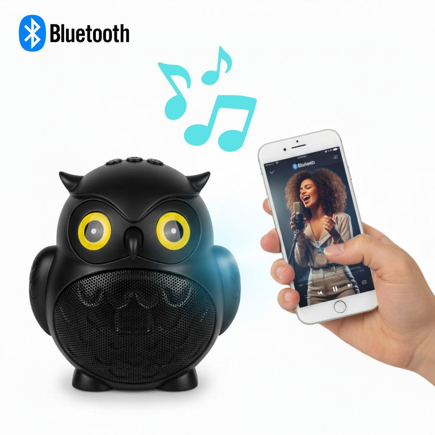 PARLANTE BLUETOOTH PORTÁTIL ALTAVOZ INALÁMBRICO DISEÑO BÚHO X-902 - 1