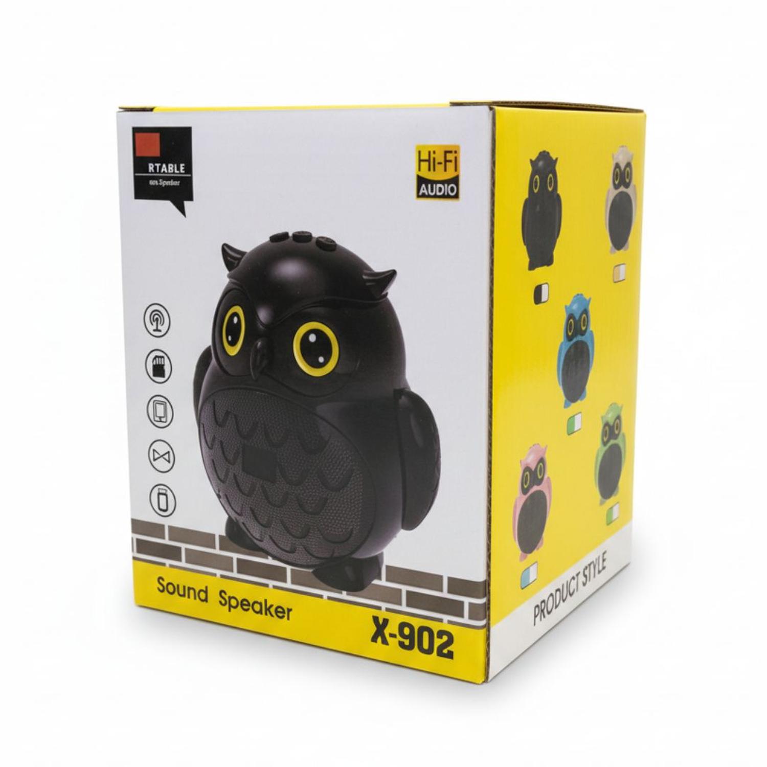 PARLANTE BLUETOOTH PORTÁTIL ALTAVOZ INALÁMBRICO DISEÑO BÚHO X-902 - 4