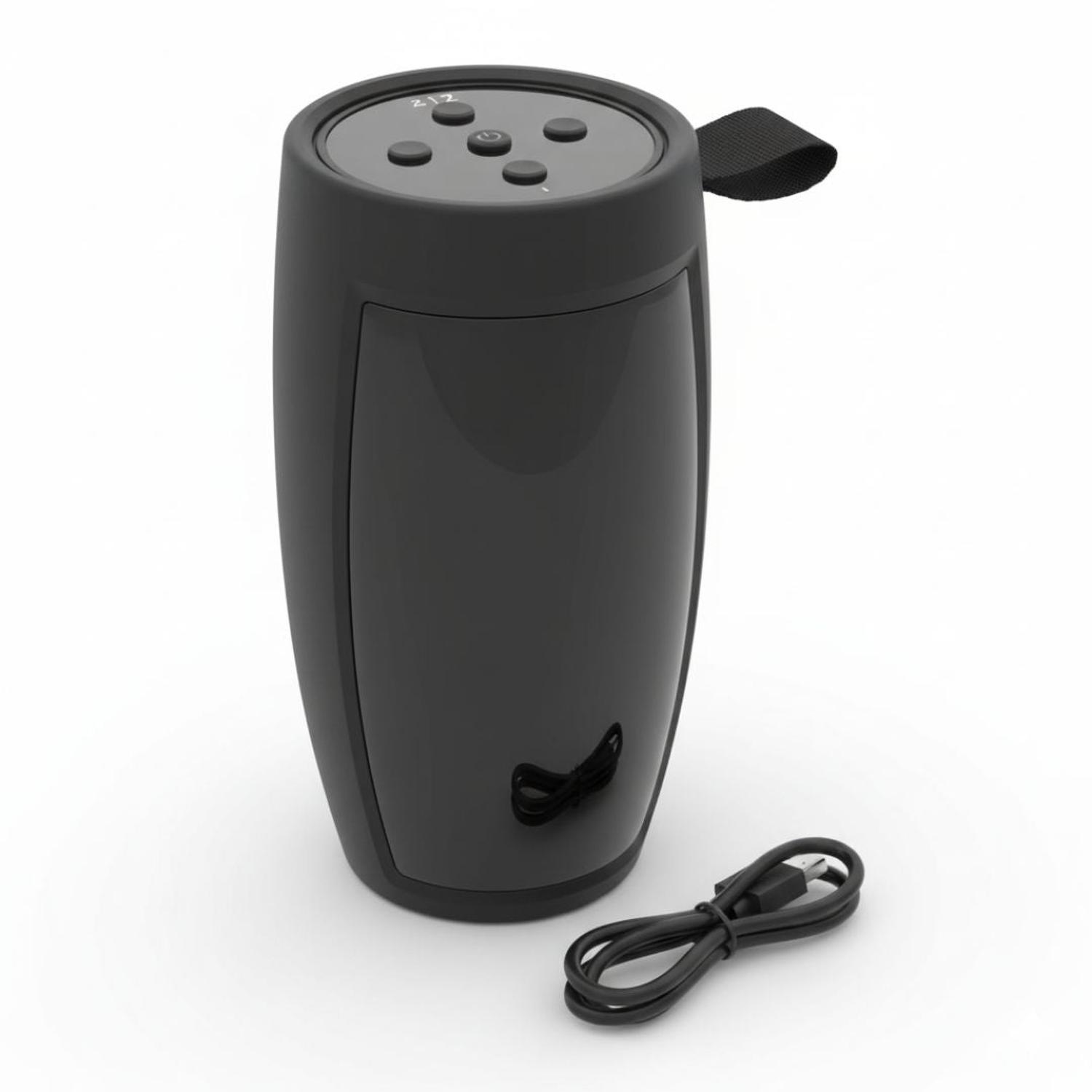 PARLANTE PORTÁTIL BLUETOOTH CON LUZ LED MULTICOLOR USB TARJETA TF Y RADIO FM 1201 - 3