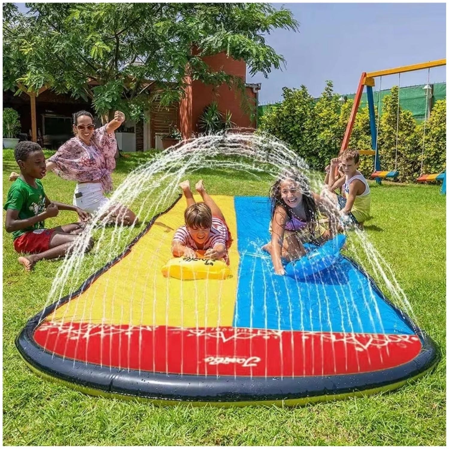 DESLIZADOR ACUÁTICO INFANTIL CON ROCIADORES PARA 2 PERSONAS - 2