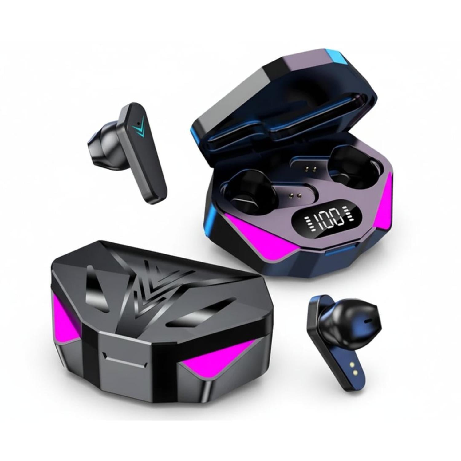 AUDÍFONOS INALÁMBRICOS BLUETOOTH X15 AURICULARES GAMER TÁCTIL PANTALLA DIGITAL - 1