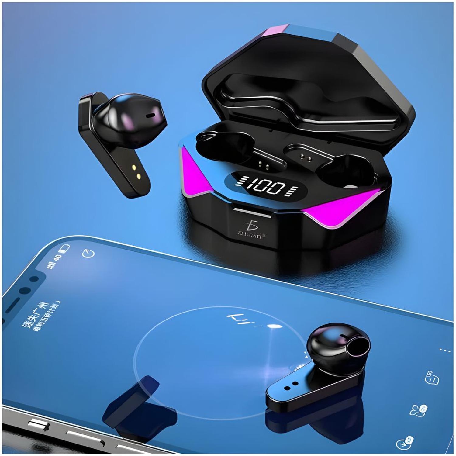 AUDÍFONOS INALÁMBRICOS BLUETOOTH X15 AURICULARES GAMER TÁCTIL PANTALLA DIGITAL - 2