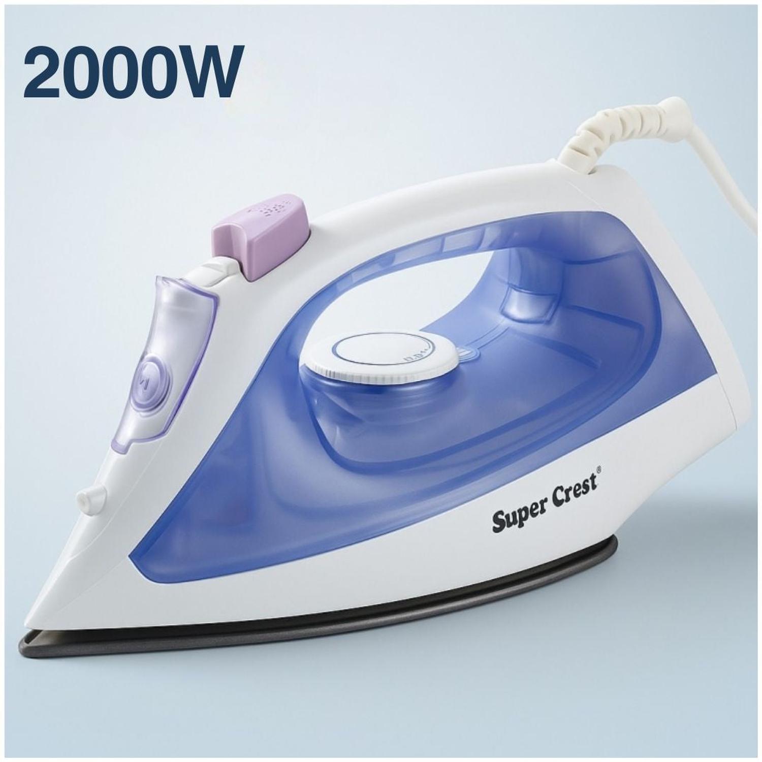 PLANCHA A VAPOR ELÉCTRICA CON BASE ANTIADHERENTE SUPER CREST 2000W TAMAÑO M - 2