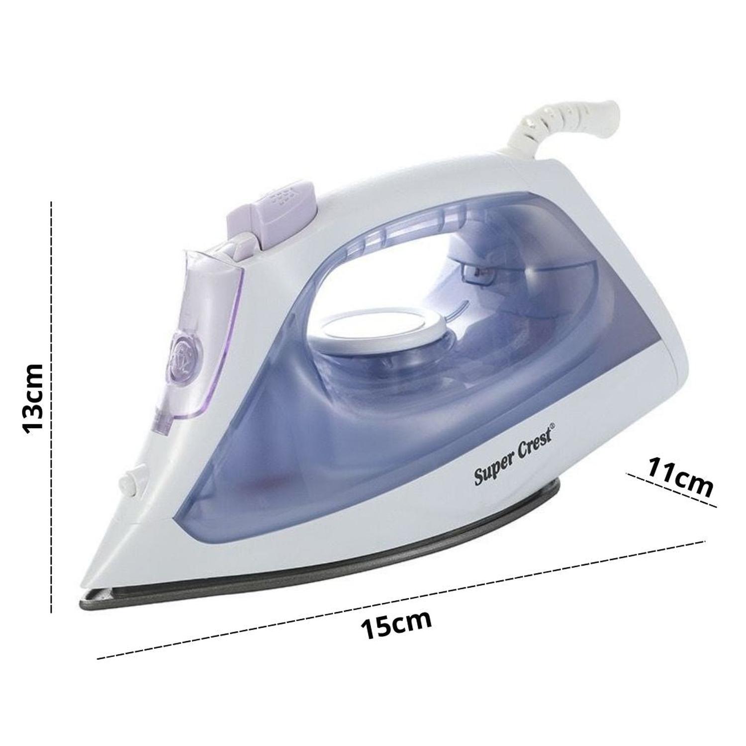 PLANCHA A VAPOR ELÉCTRICA CON BASE ANTIADHERENTE SUPER CREST 2000W TAMAÑO M - 6