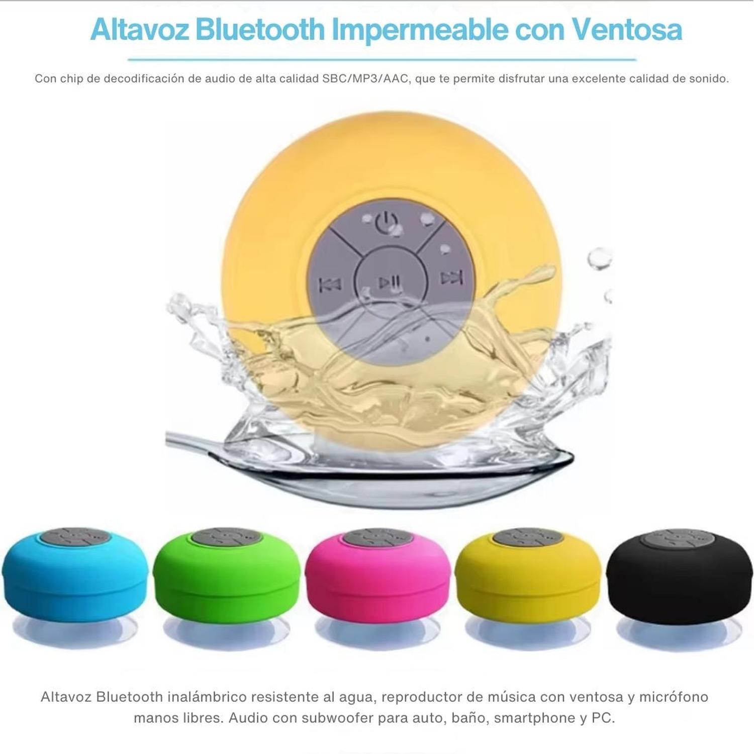 PARLANTE DE DUCHA BLUETOOTH MANOS LIBRES MICRÓFONO INTEGRADO CONTESTA LLAMADAS TAMAÑO M - 1