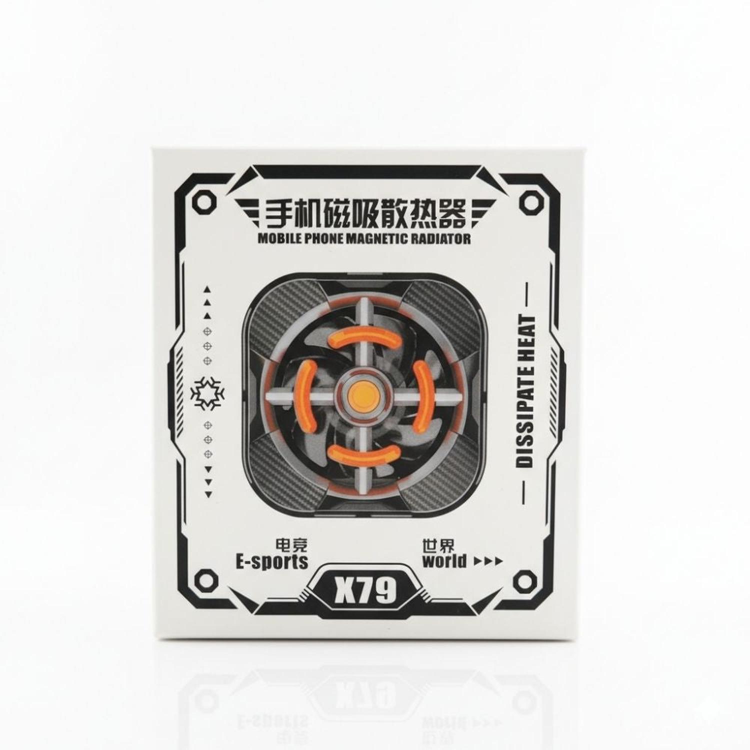 VENTILADOR ENFRIADOR MAGNÉTICO DE CELULAR RGB X79 PARA REFRIGERACIÓN - 8