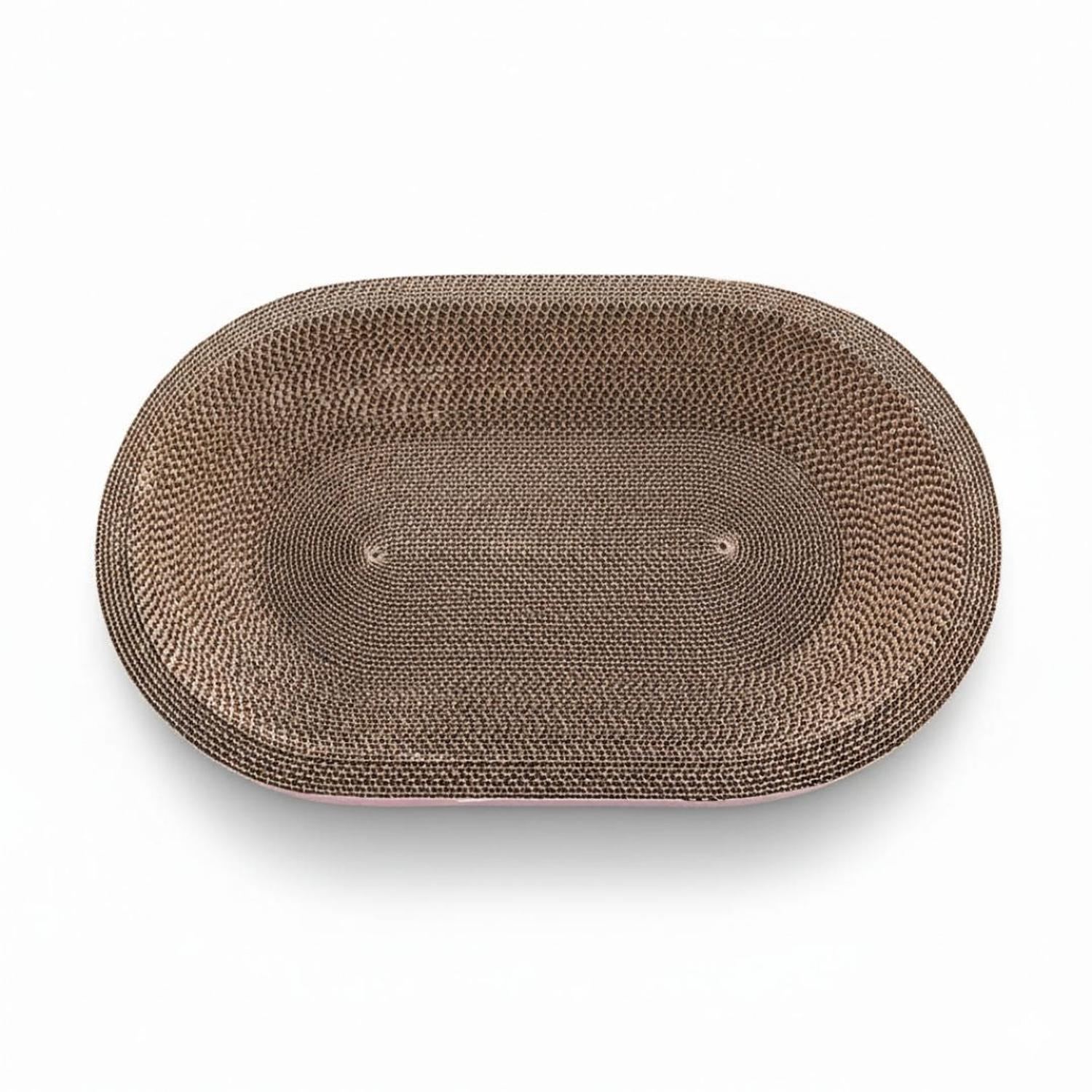 CAMA RASCADOR OVALADO PARA GATO CORRUGADO DE ALTA DENSIDAD 40X60CM - 7