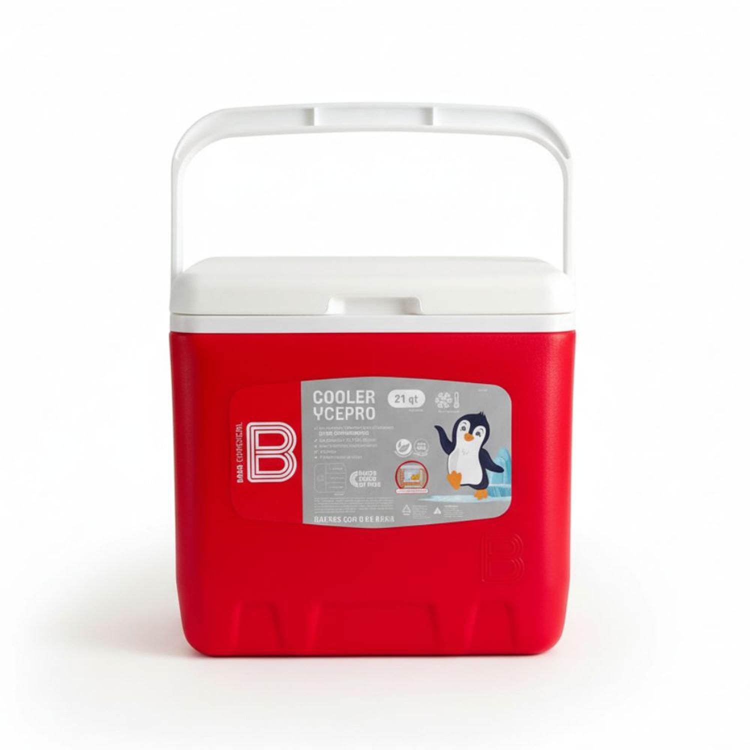 COOLER 20 LITROS BASA YCEPRO POLIURETANO CON AISLAMIENTO TÉRMICO INTERNO TAMAÑO M - 2