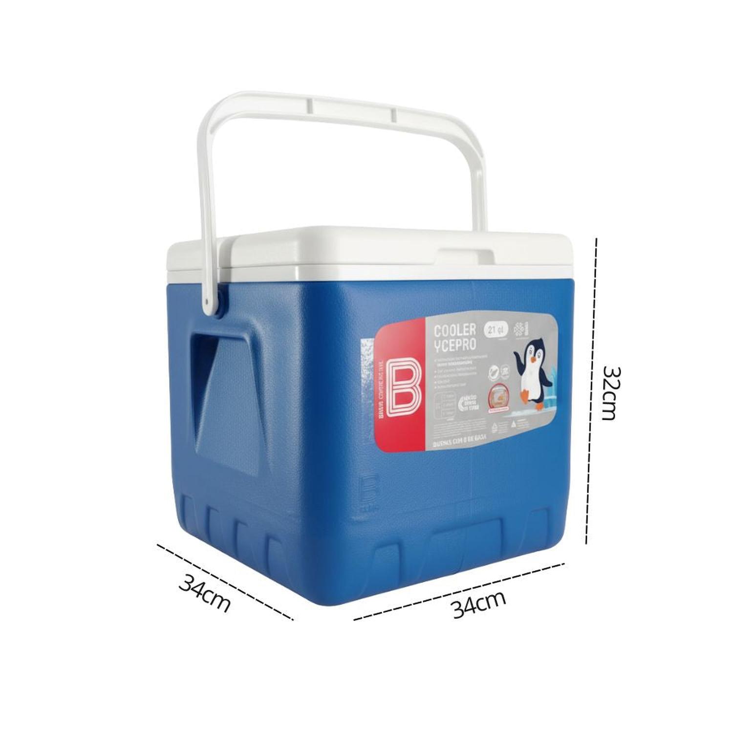 COOLER 20 LITROS BASA YCEPRO POLIURETANO CON AISLAMIENTO TÉRMICO INTERNO TAMAÑO M - 5