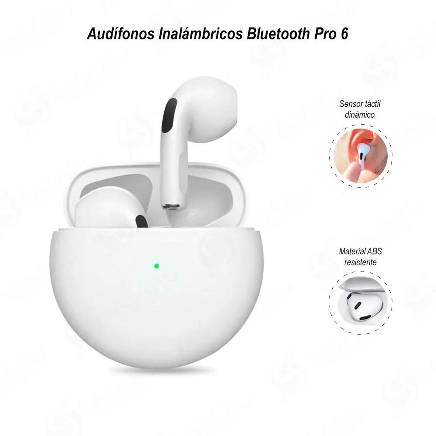 AUDÍFONOS DEPORTIVOS INALÁMBRICOS CON BLUETOOTH PRO 6 AURICULARES TÁCTIL - 4