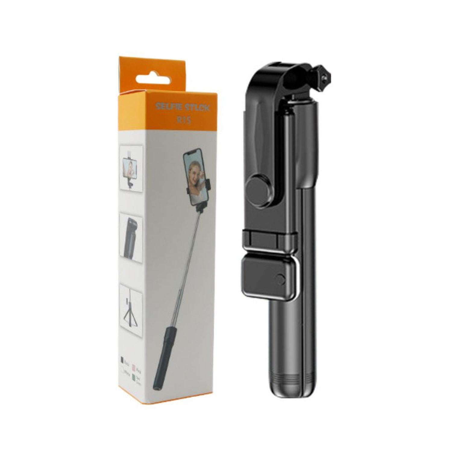 ESTABILIZADOR PALO SELFIE BLUETOOTH TRÍPODE CON SOPORTE PARA CELULAR R1S LUZ LED INTEGRADA - 5