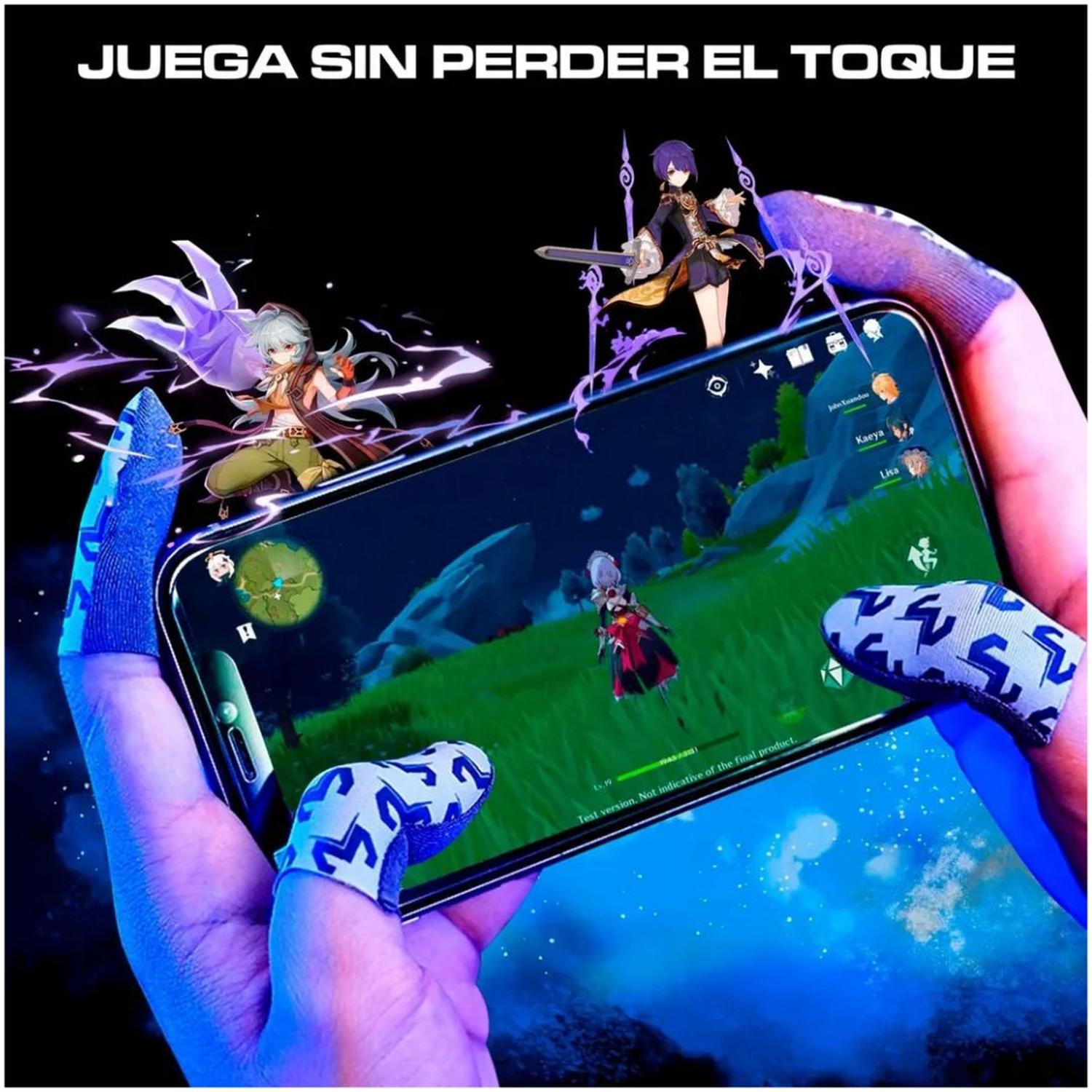 PACK GAMER PORTA DEDALES CON 2 FUNDAS PARA DEDOS GRIP ANTI SUDOR Y ANTI DESLIZANTE - 3