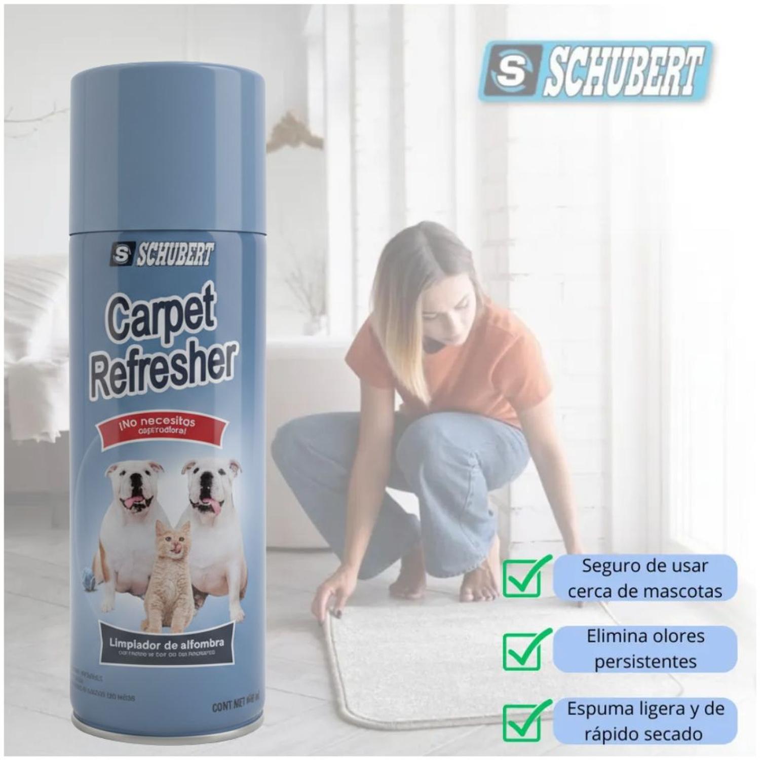 LIMPIADOR DE ALFOMBRAS SCHUBERT 450ML EN SPRAY NEUTRALIZADOR DE OLORES MASCOTAS - 2