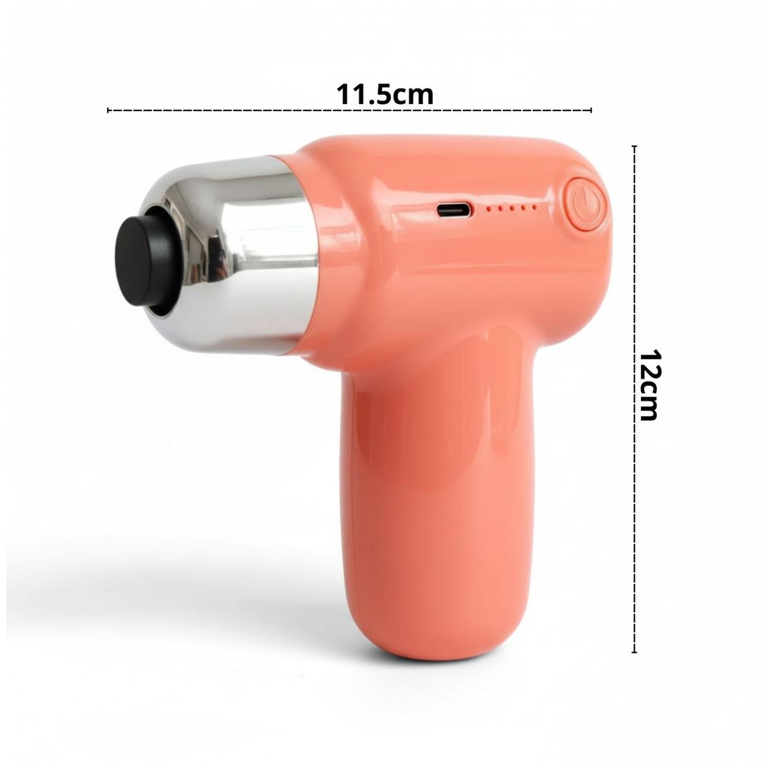 PISTOLA MASAJEADOR 4 EN 1 MASAJE MUSCULAR MULTIFUNCIONAL 5 VELOCIDADES TAMAÑO M - 4