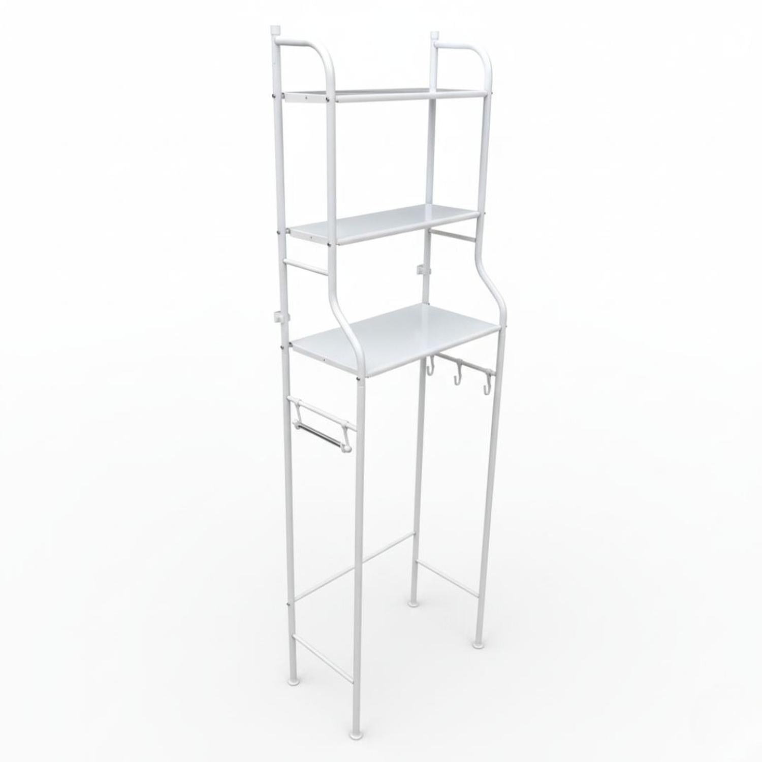 ESTANTE ORGANIZADOR DE BAÑO SOBRE INODORO MULTIUSOS 3 NIVELES 152X46X25CM - 1