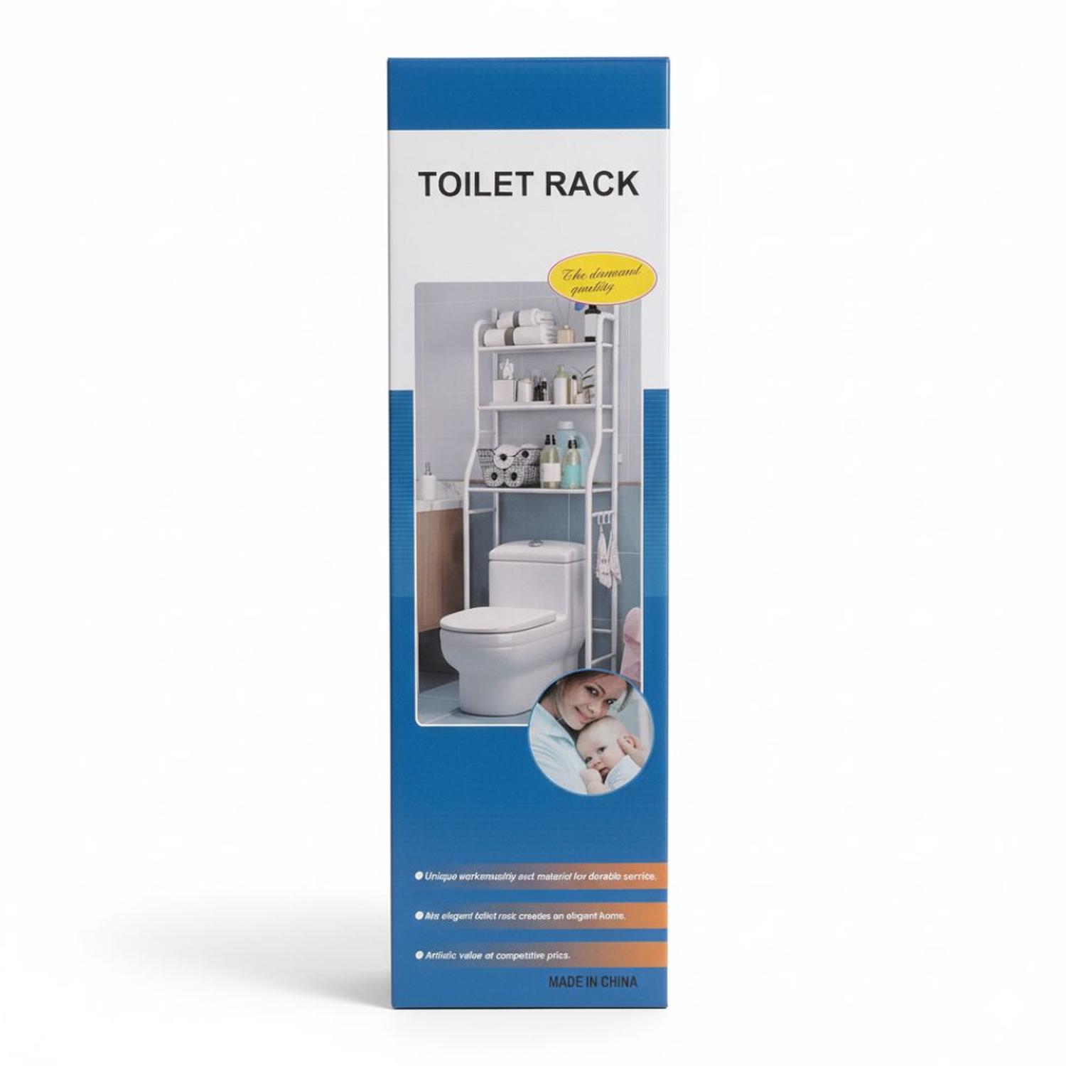 ESTANTE ORGANIZADOR DE BAÑO SOBRE INODORO MULTIUSOS 3 NIVELES 152X46X25CM - 2