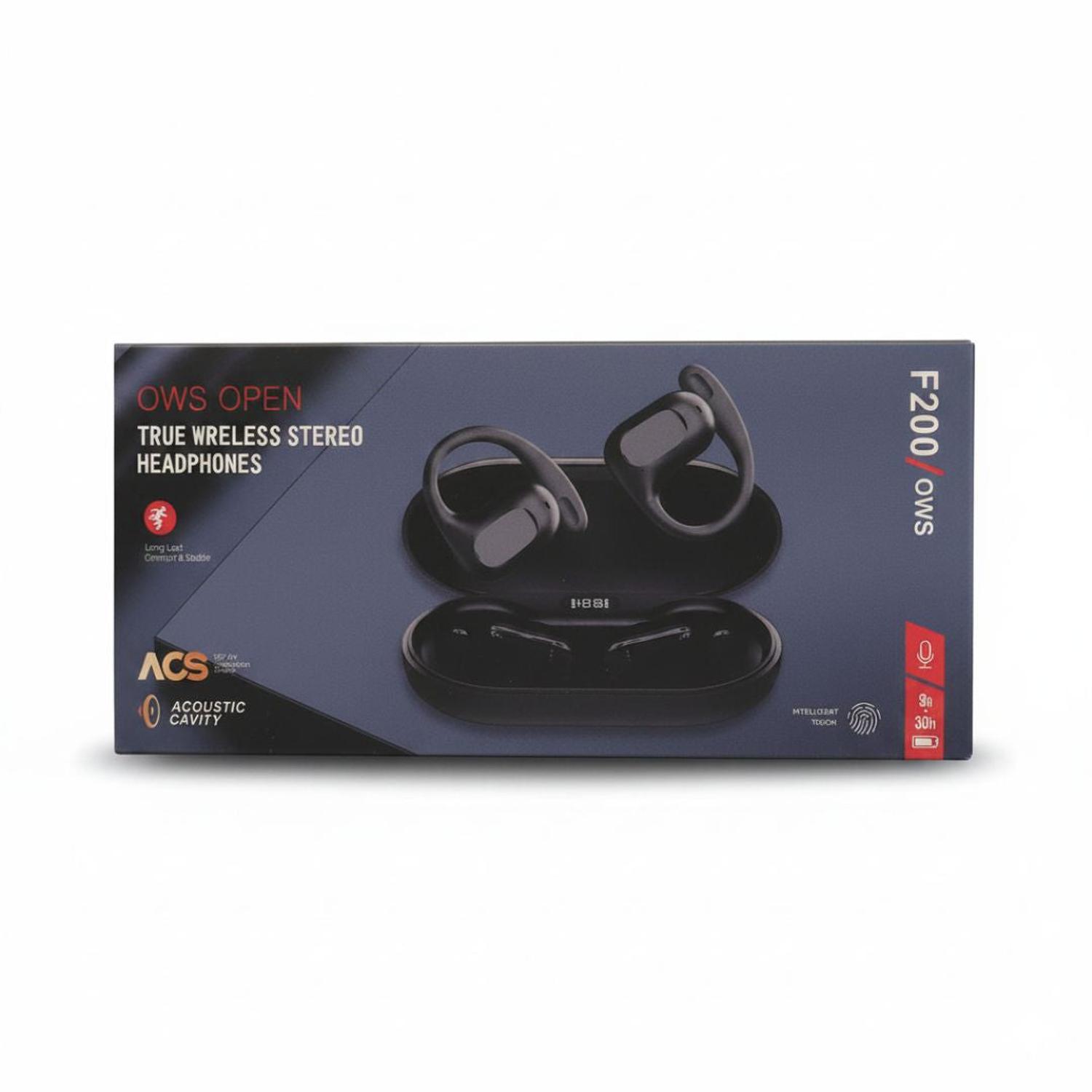 AUDÍFONOS INALÁMBRICOS BLUETOOTH OWS F200 AURICULARES TÁCTIL ESTUCHE PANTALLA DIGITAL - 5