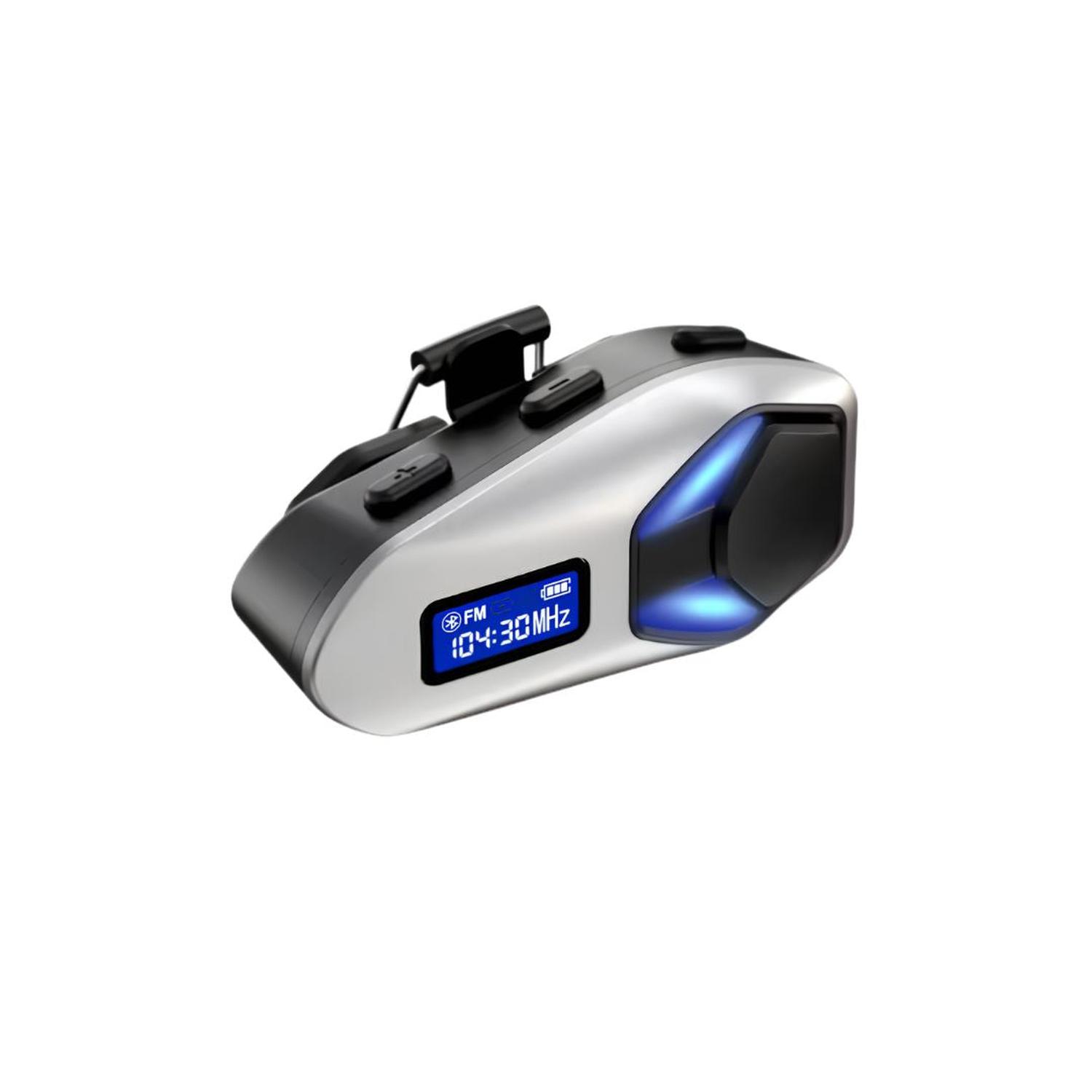 AUDÍFONOS BLUETOOTH PARA MOTO K12 CON MICRÓFONO AURICULAR CASCO FM RADIO - 5