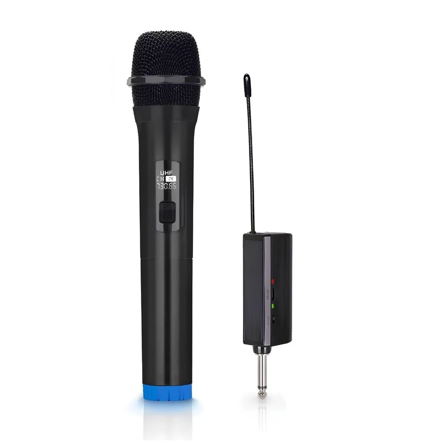 PACK MICRÓFONO INALÁMBRICO UHF RECARGABLE WG-11 KARAOKE CON PANTALLA DIGITAL - 5