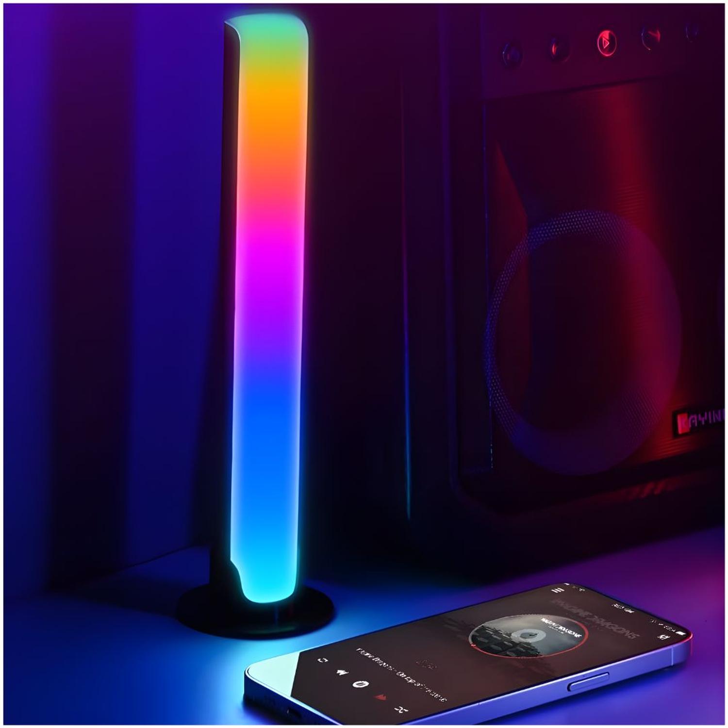 LUZ LED RGB BARRA RITMICA LAMPARA GAMER RECARGABLE - 1
