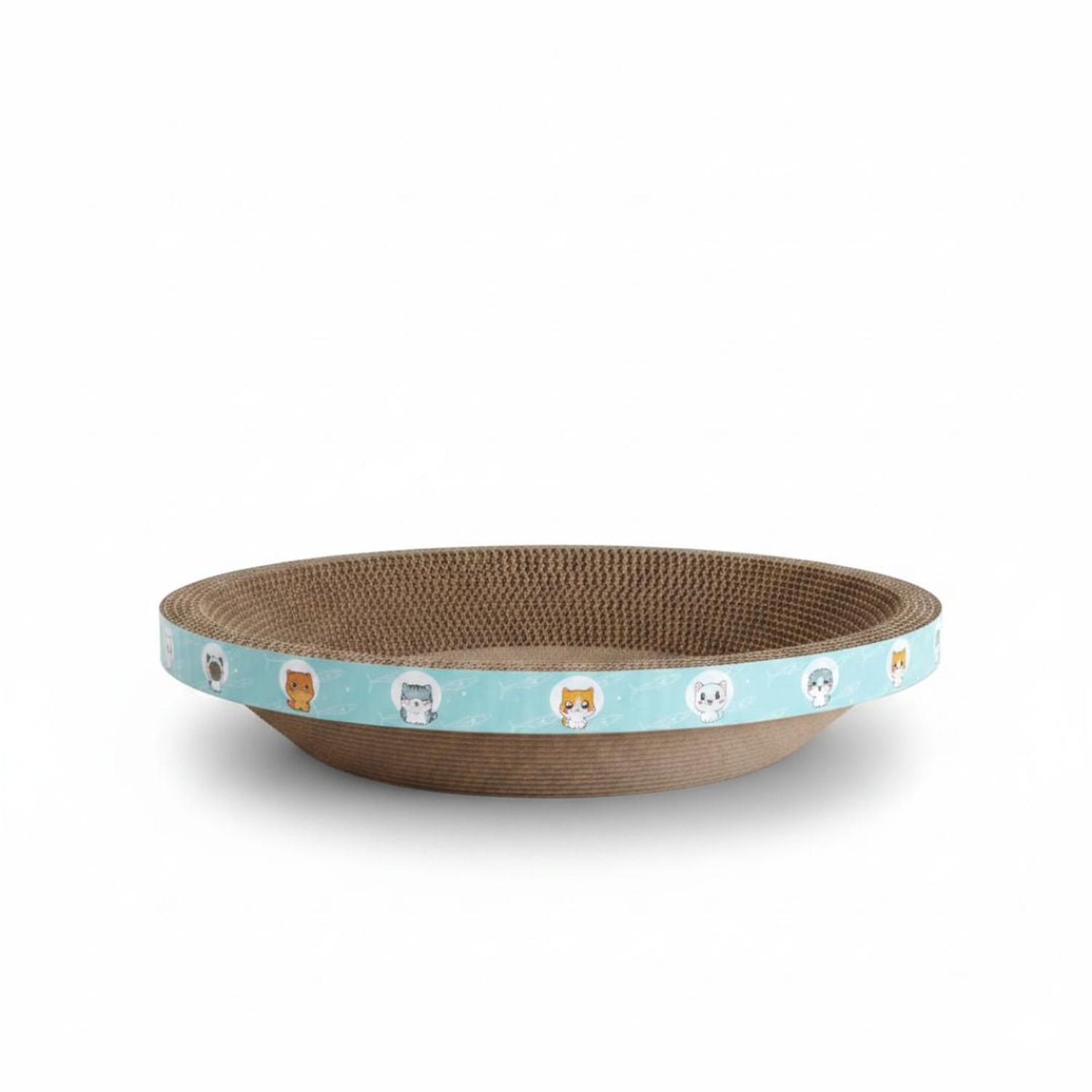 CAMA RASCADOR REDONDO PARA GATO CORRUGADO DE ALTA DENSIDAD 45X45CM - 7