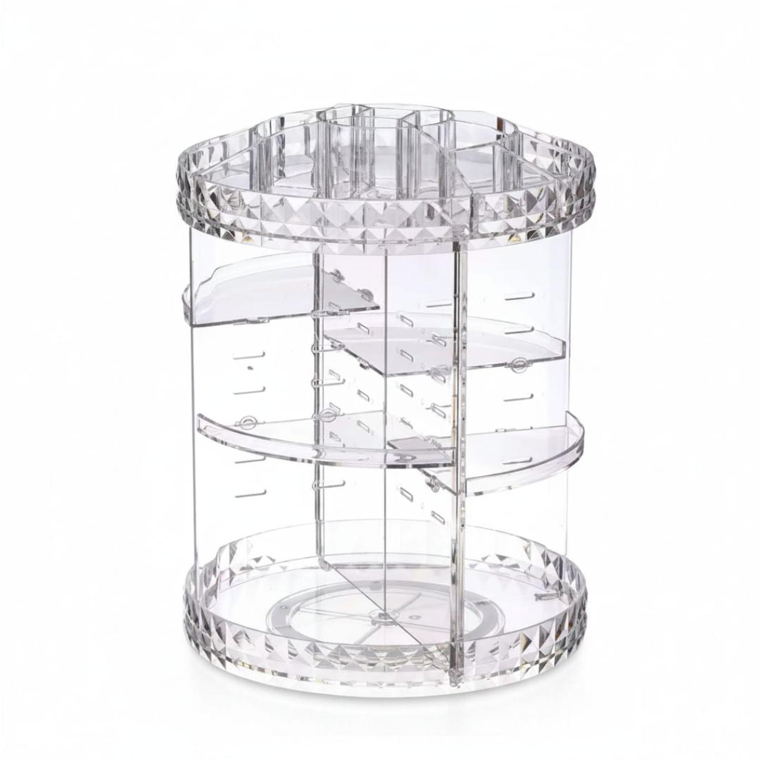ORGANIZADOR DE MAQUILLAJE COSMÉTICOS CX-199 DE ACRÍLICO GIRATORIO 360° - 6