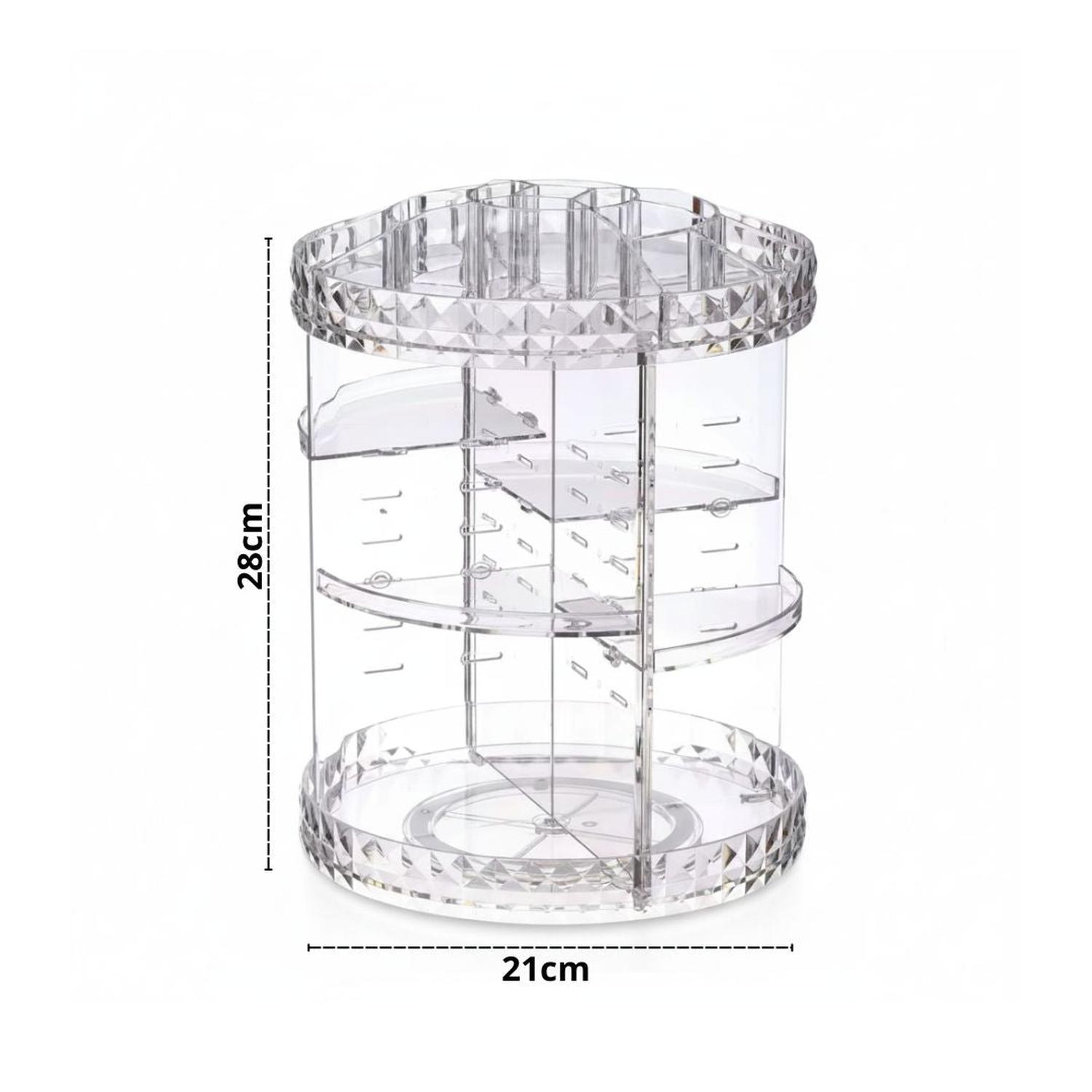 ORGANIZADOR DE MAQUILLAJE COSMÉTICOS CX-199 DE ACRÍLICO GIRATORIO 360° - 7