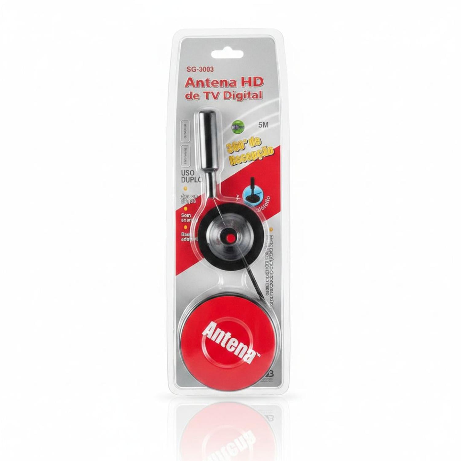 ANTENA TV HD DIGITAL 360° IMANTADO PARA TELEVISOR LCD SMART TV DECODIFICADORES - 3