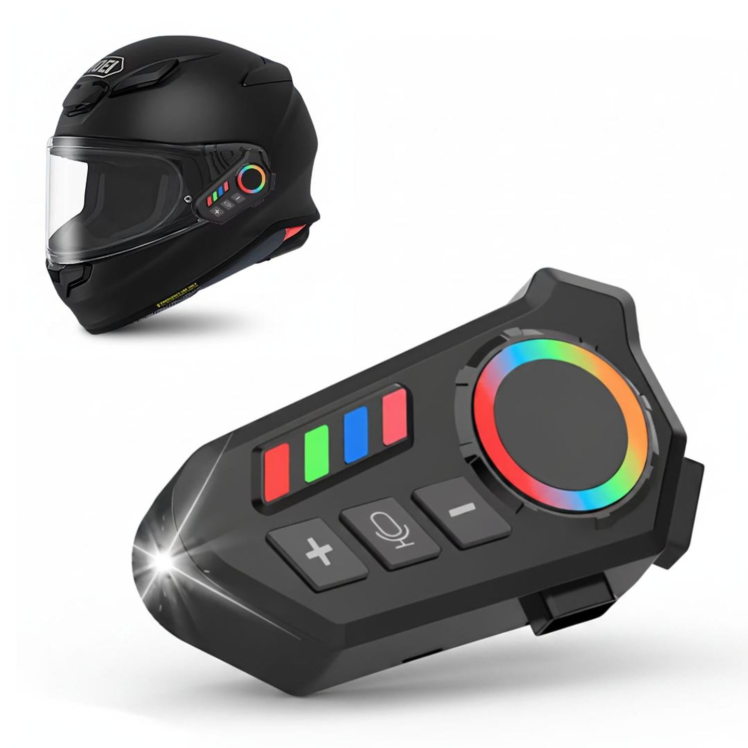 AUDÍFONOS BLUETOOTH PARA MOTO K06 CON MICRÓFONO AURICULAR CASCO - 1