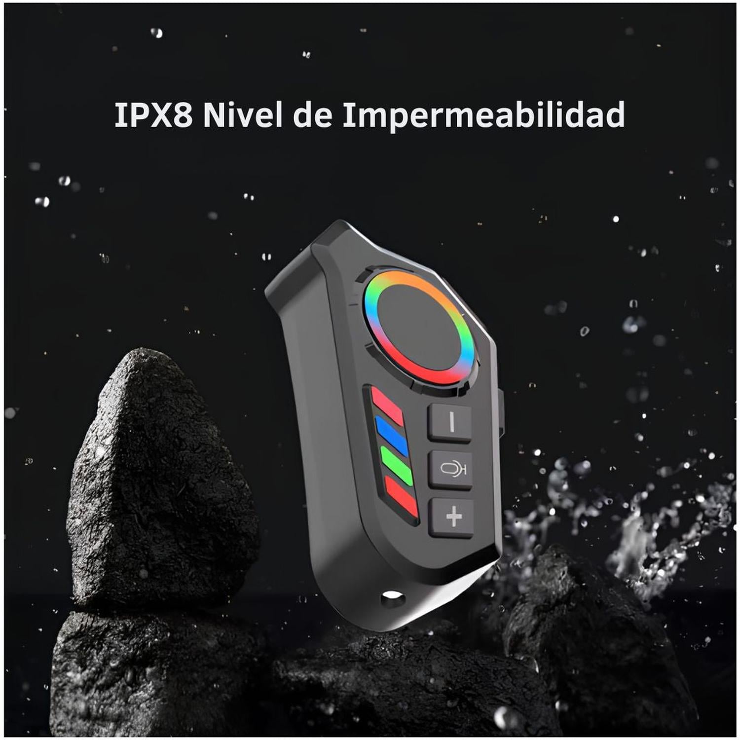 AUDÍFONOS BLUETOOTH PARA MOTO K06 CON MICRÓFONO AURICULAR CASCO - 5