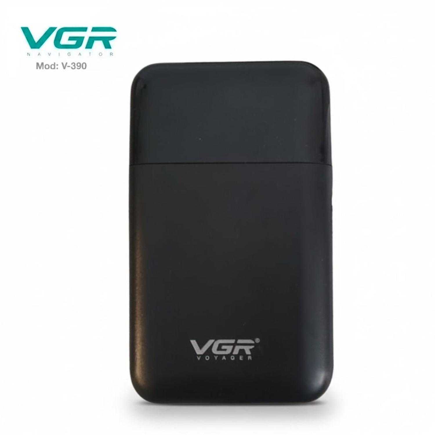 MÁQUINA AFEITADORA ELÉCTRICA RECARGABLE SHAVER VGR V-390 2 EN 1 RASURADORA PATILLERA - 3