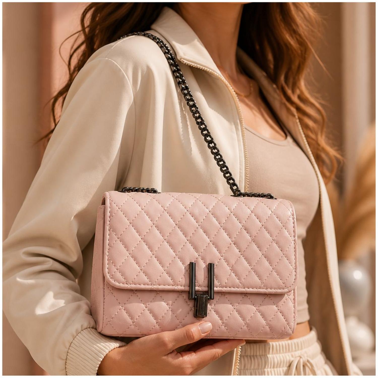 CARTERA DE MANO CON CORREA DISEÑO PREMIUM TAMAÑO M - 4