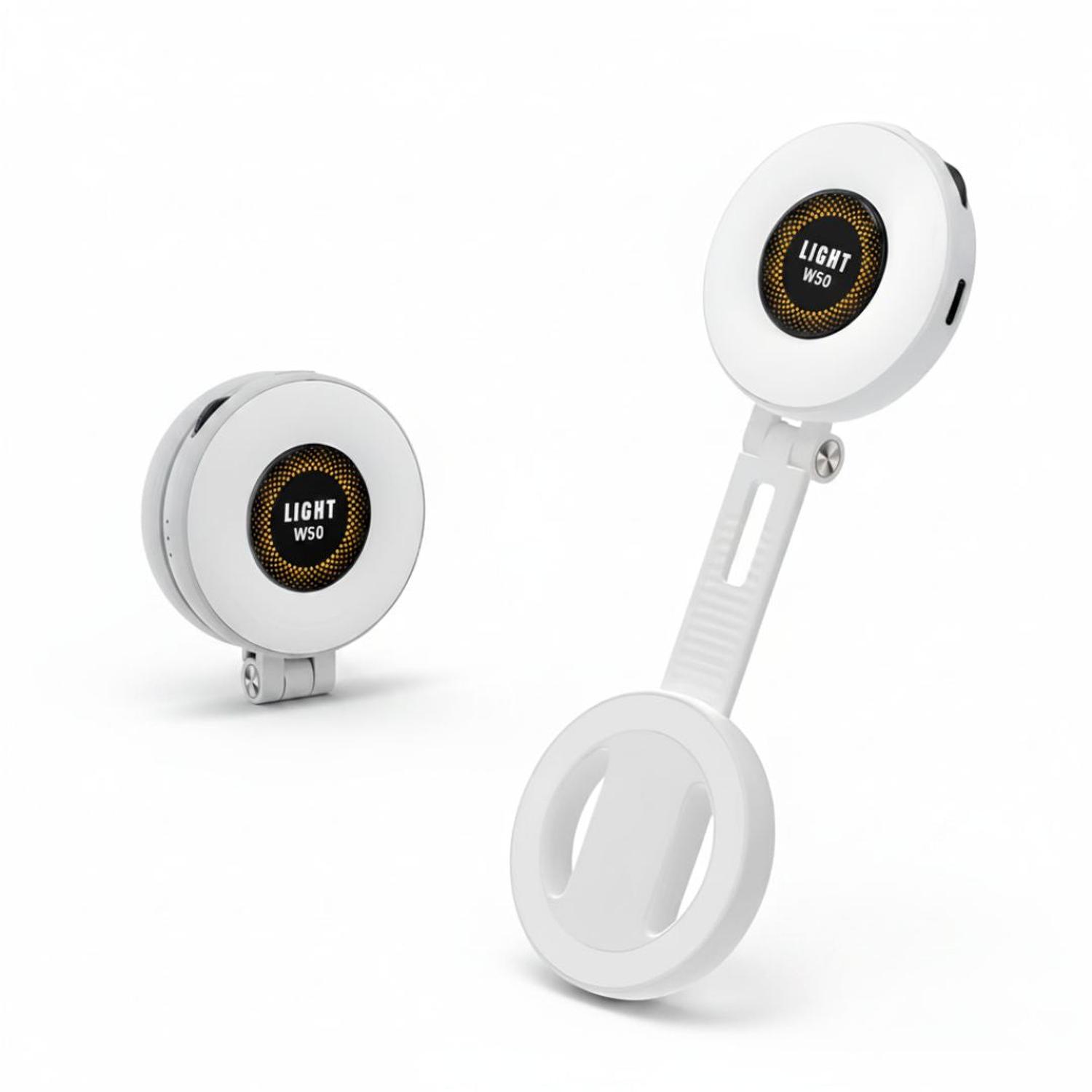 POPSOCKETS PARA CELULAR W50 CON ARO LUZ LED INTEGRADO SOPORTE MAGNÉTICO - 6