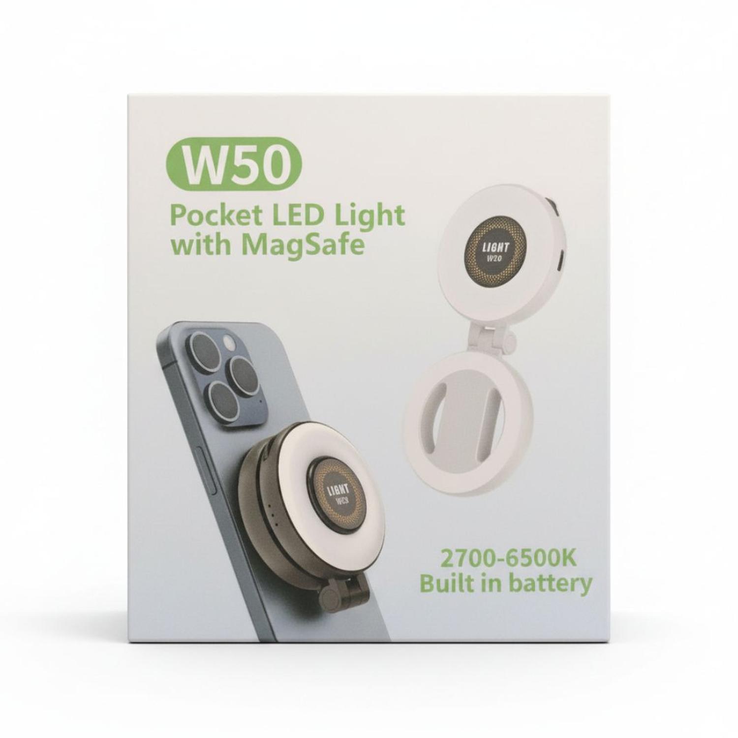 POPSOCKETS PARA CELULAR W50 CON ARO LUZ LED INTEGRADO SOPORTE MAGNÉTICO - 9