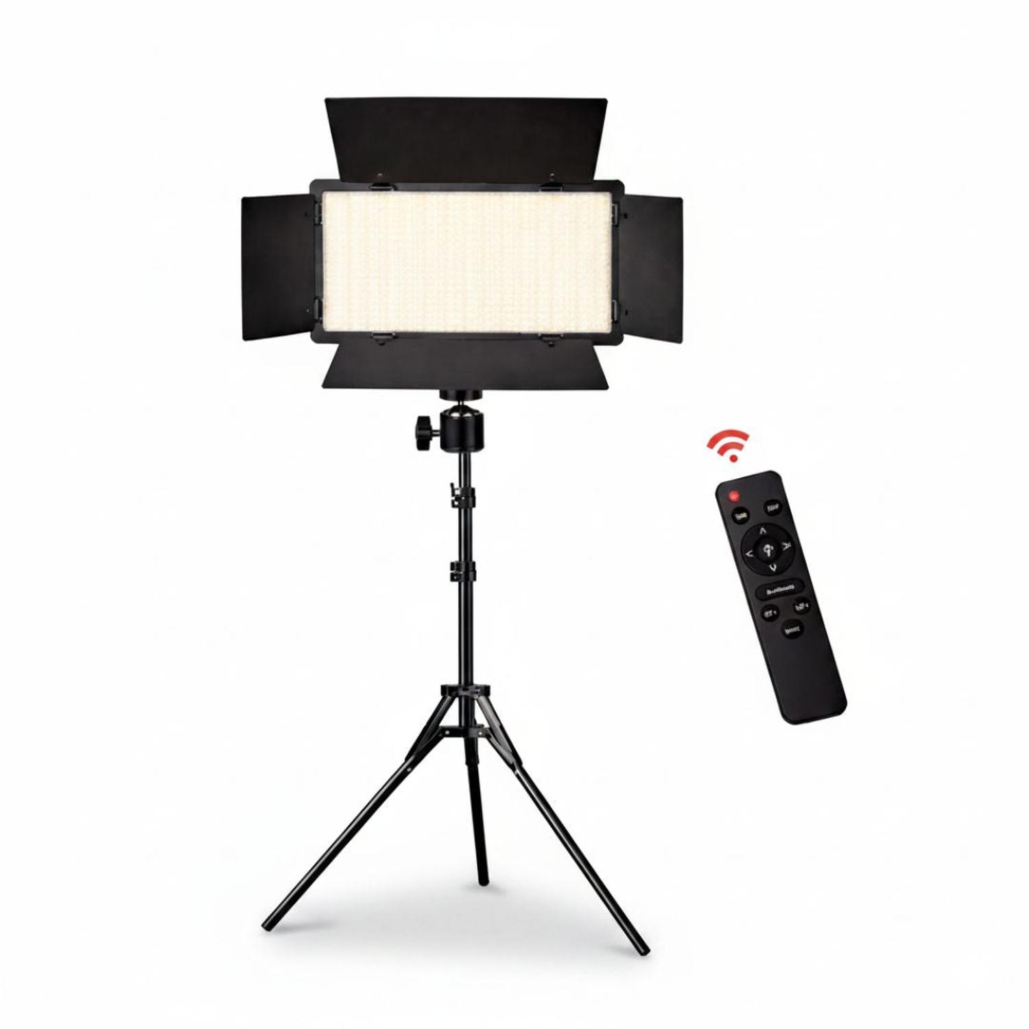 PANEL LUZ LED RL1200 ILUMINACIÓN DE ESTUDIO FOTOGRAFÍA + TRÍPODE + CONTROL REMOTO - 6