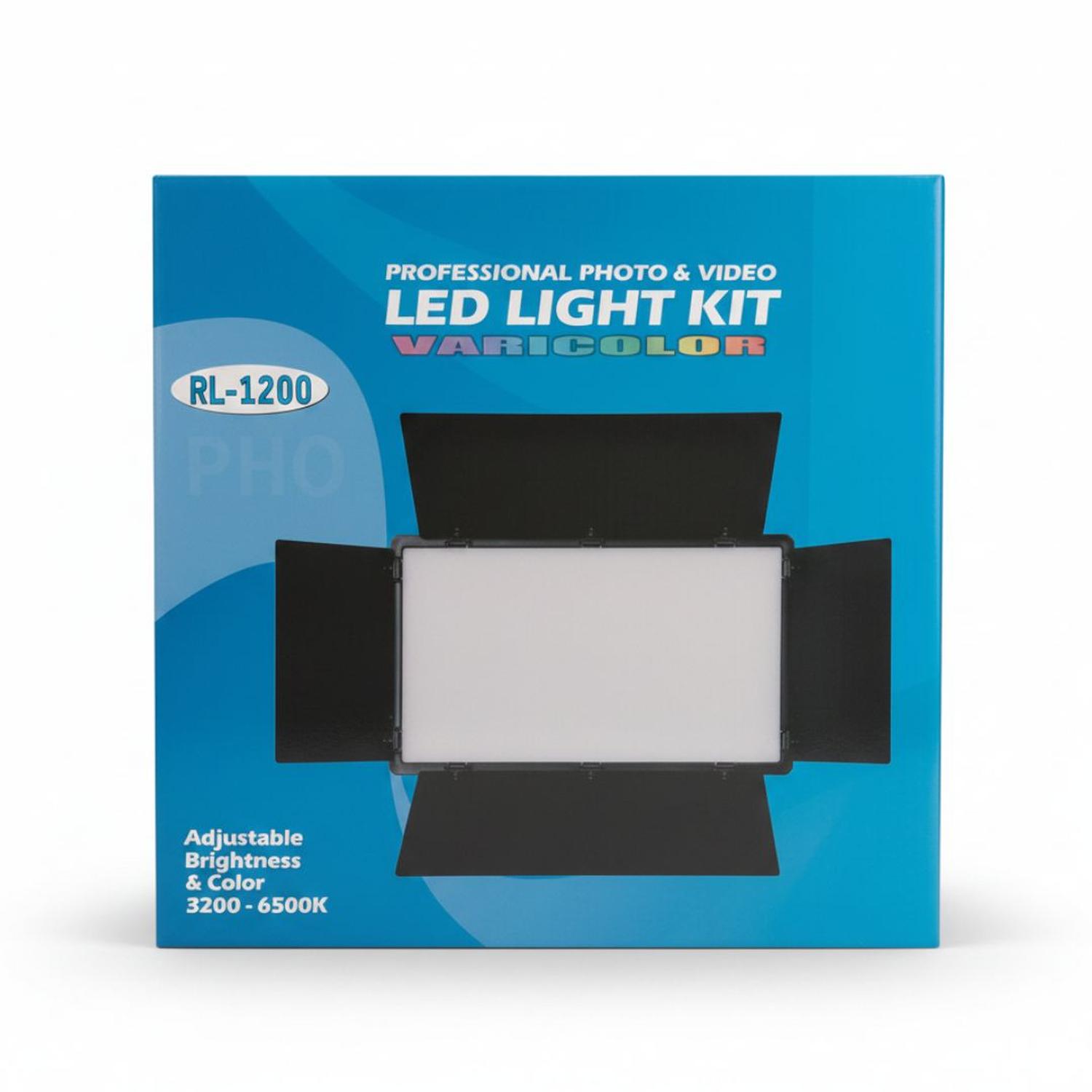 PANEL LUZ LED RL1200 ILUMINACIÓN DE ESTUDIO FOTOGRAFÍA + TRÍPODE + CONTROL REMOTO - 7