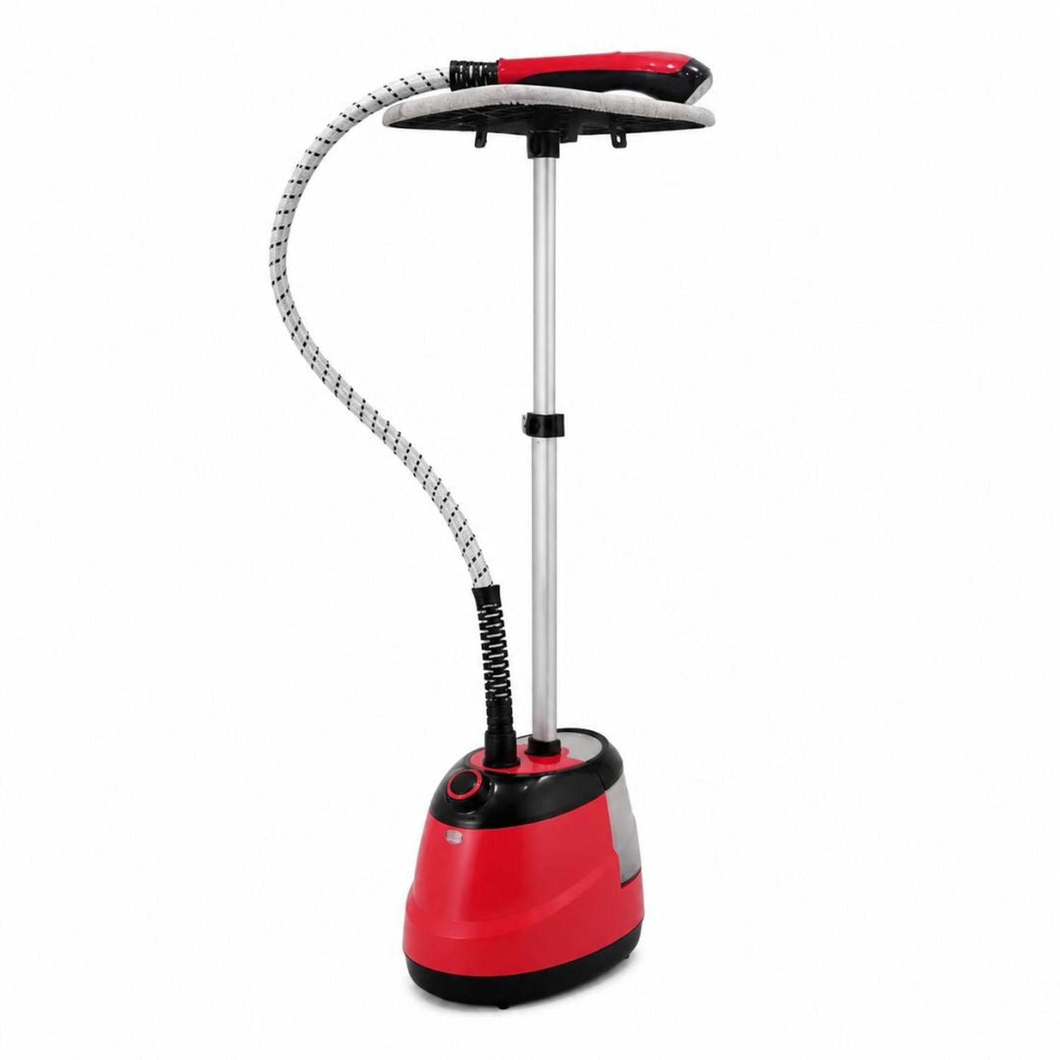 PLANCHA DE VAPOR PARA ROPA BASE DE PLANCHADO VERTICAL Y HORIZONTAL 2000W ROJA - 2