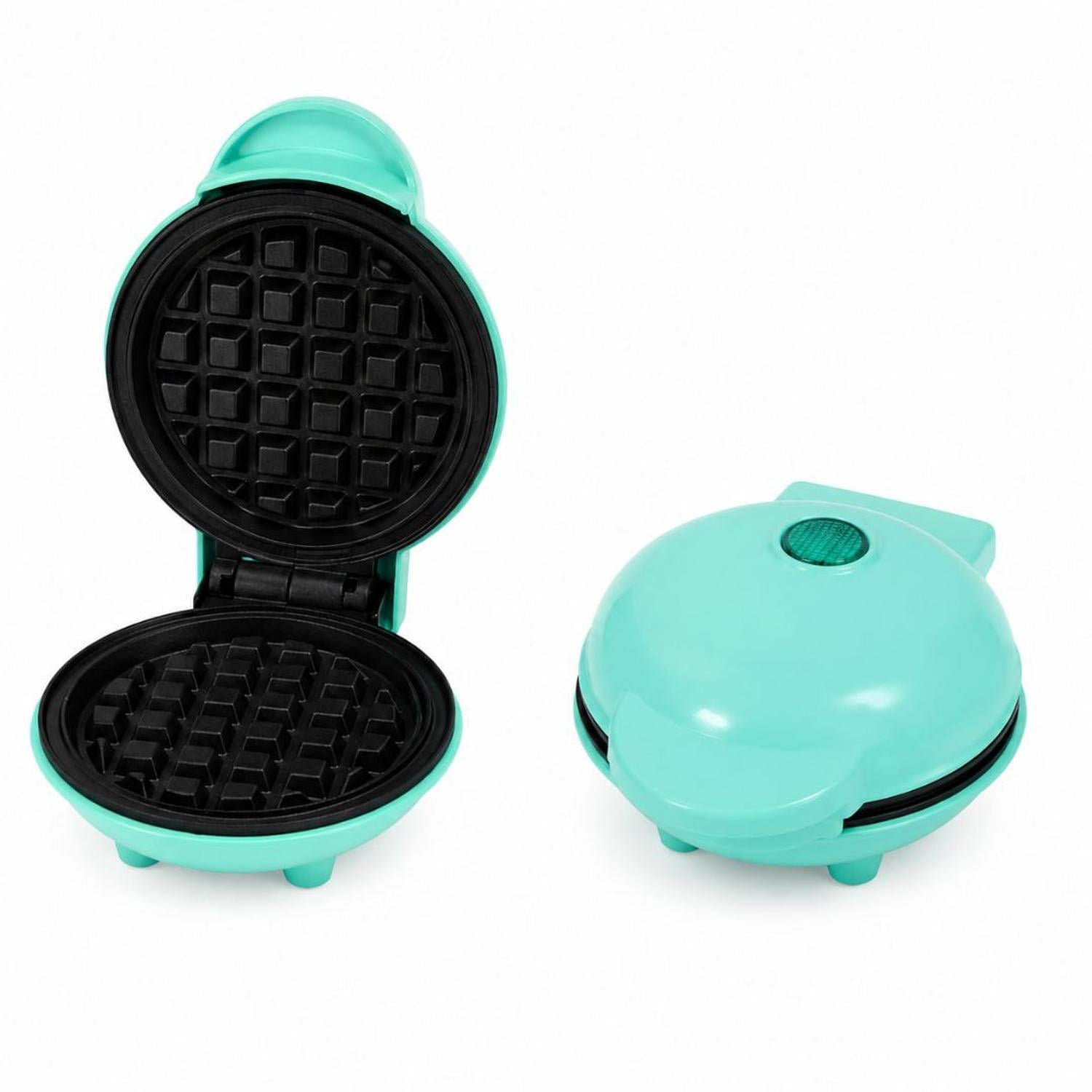 MINI WAFFLERA ANTIADHERENTE ELÉCTRICA PORTÁTIL DE 350W VERDE - 3