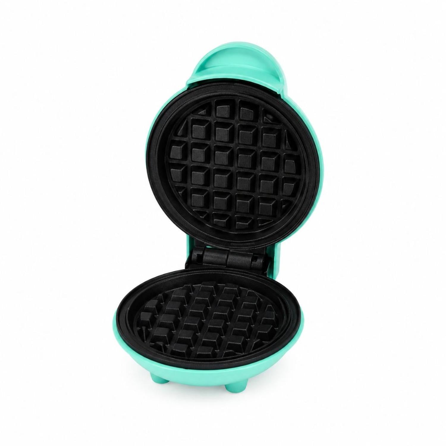 MINI WAFFLERA ANTIADHERENTE ELÉCTRICA PORTÁTIL DE 350W VERDE - 6