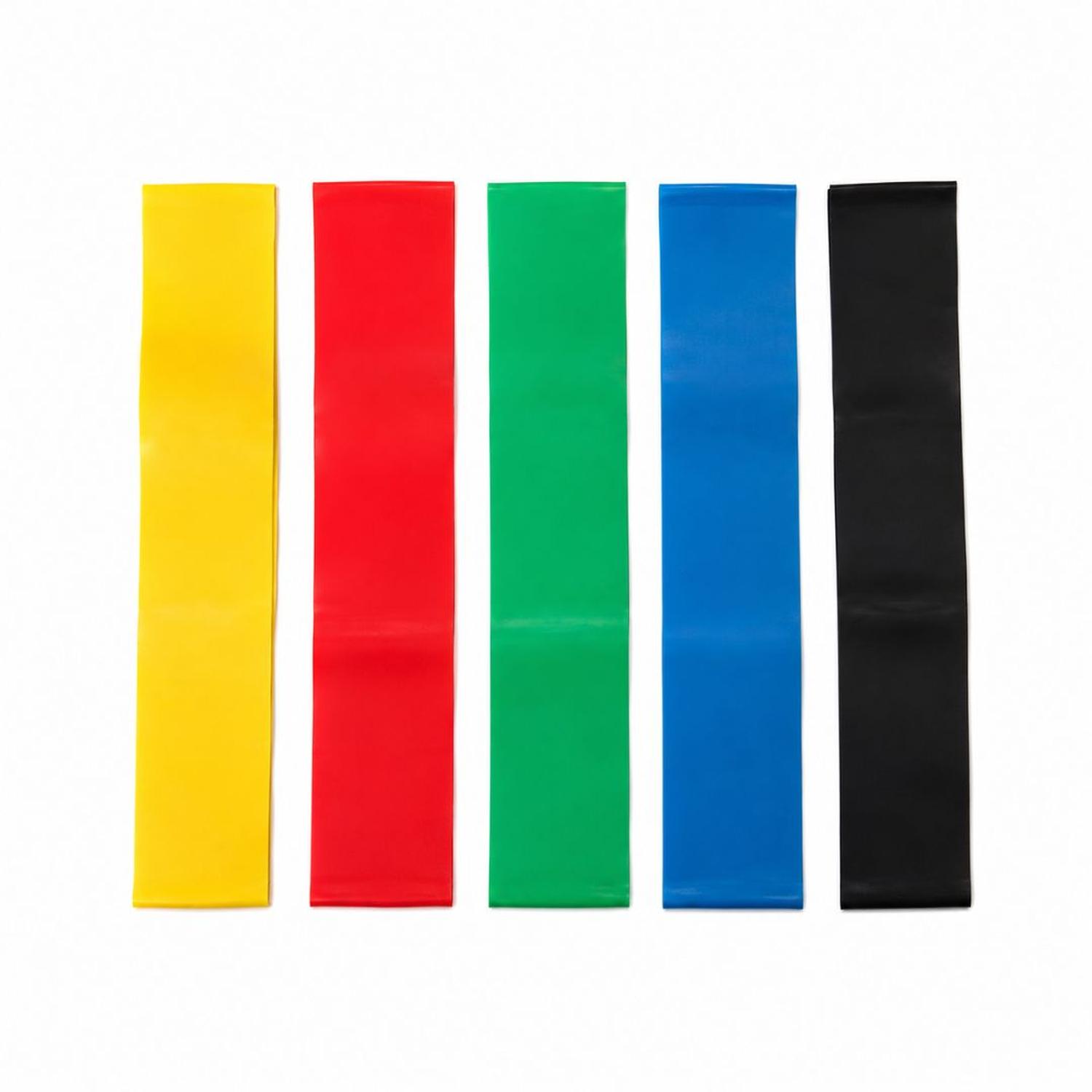 SET X5 BANDAS ELÁSTICAS DE RESISTENCIA PARA EJERCICIOS FITNESS GLÚTEOS PIERNAS YOGA PILATES - 5