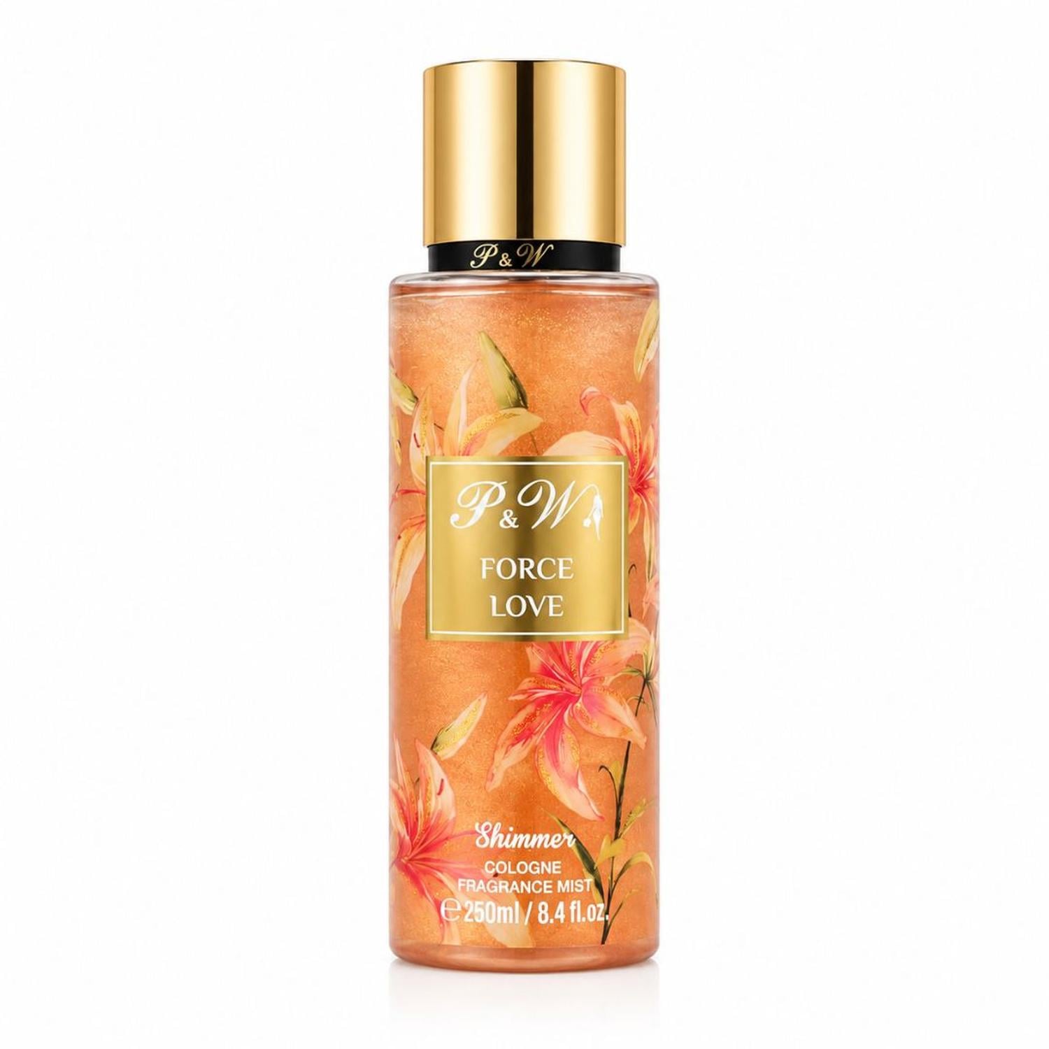 PERFUME MUJER 250ML COLONIA CORPORAL PYW FORCE LOVE FRAGANCIA FLORAL CON BRILLO - 3
