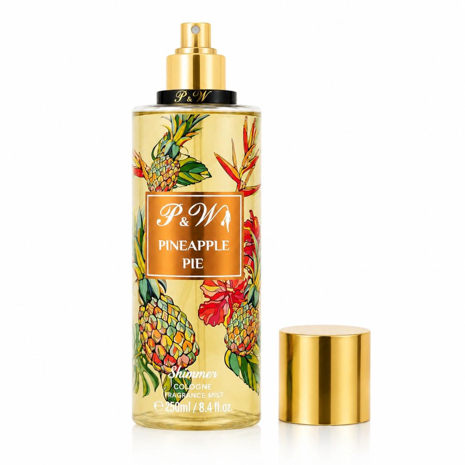 PERFUME MUJER 250ML COLONIA CORPORAL PYW FRAGANCIA TROPICAL PIÑA CON BRILLO - 1