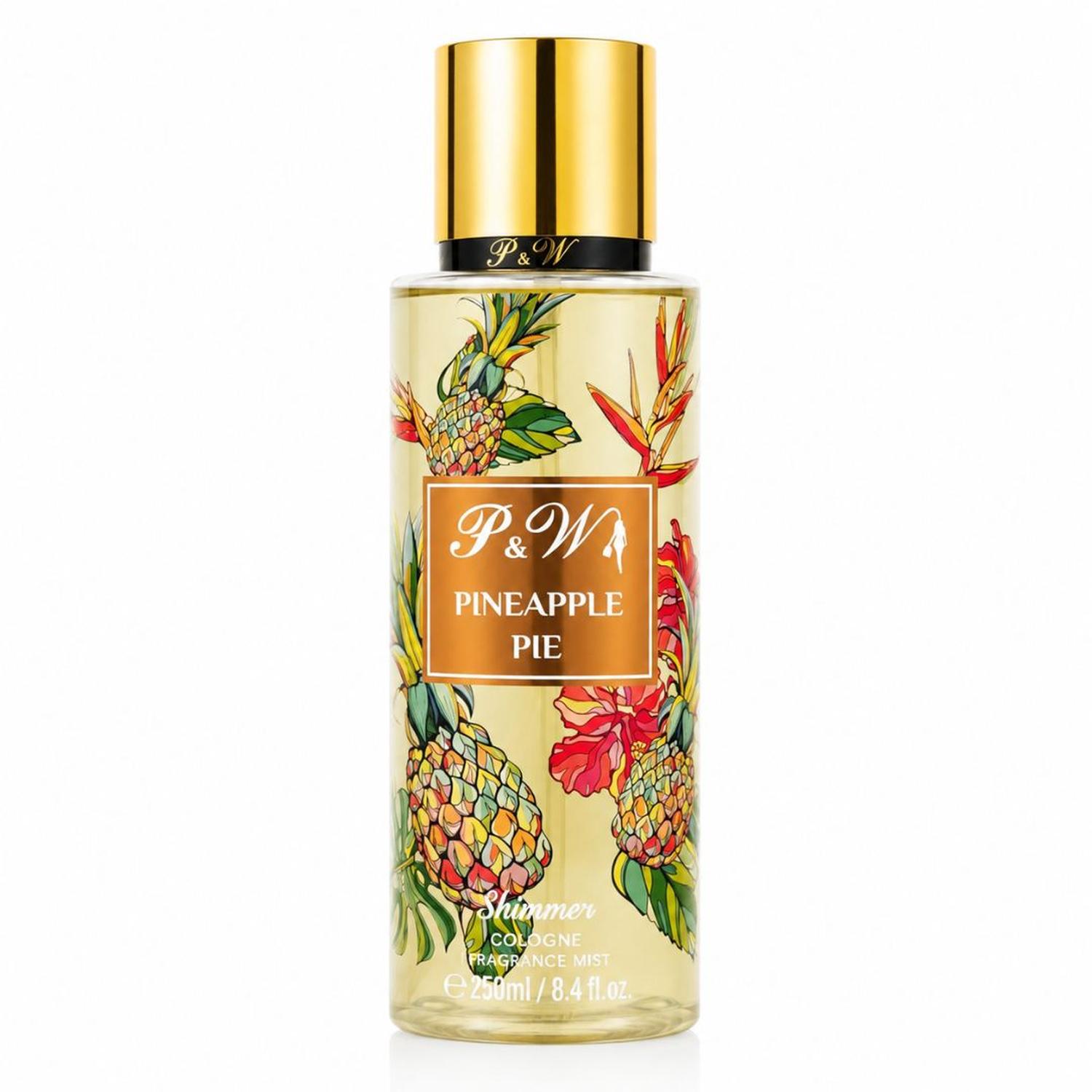 PERFUME MUJER 250ML COLONIA CORPORAL PYW FRAGANCIA TROPICAL PIÑA CON BRILLO - 3