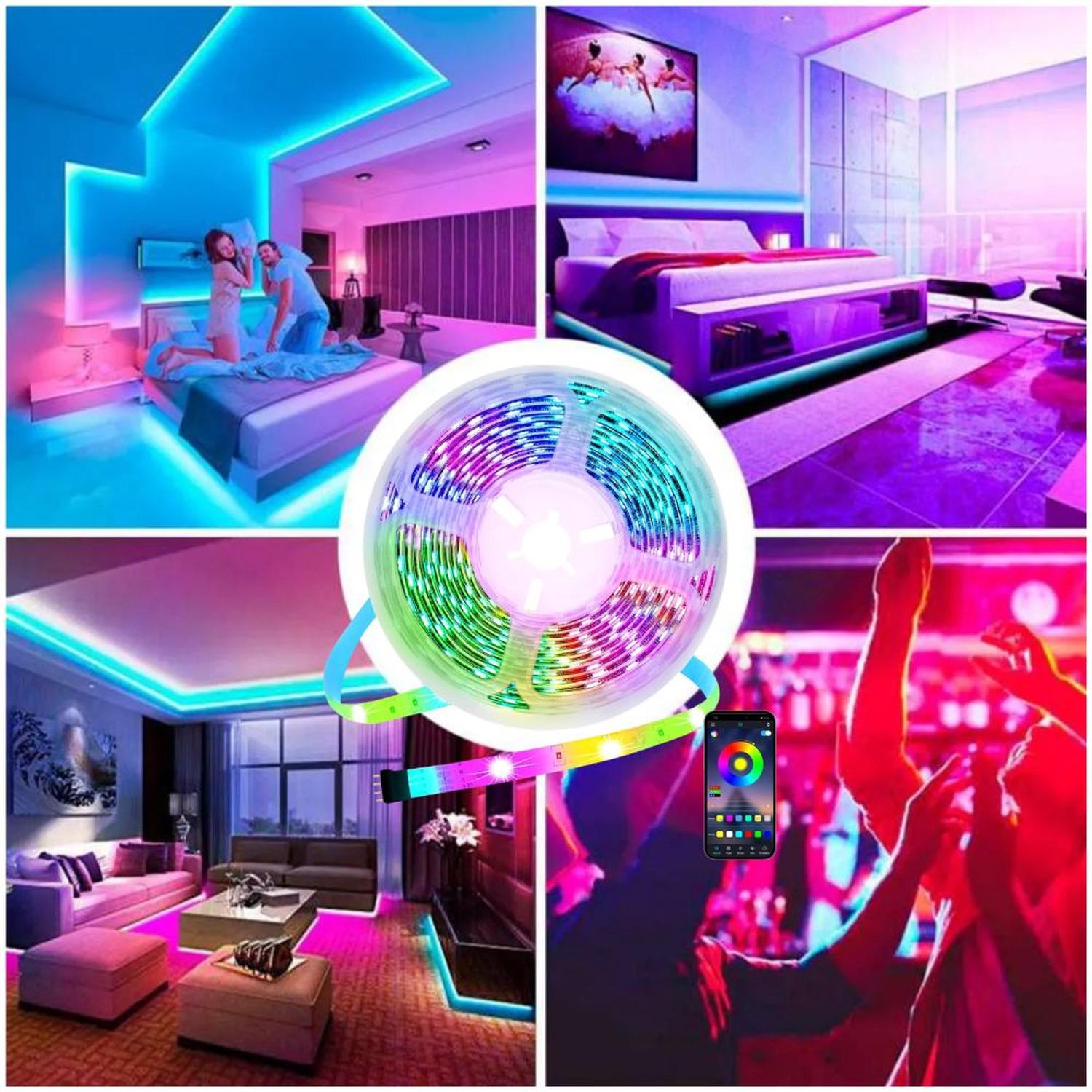 CINTA LUZ LED RGB DE 5 METROS CON CONECTOR USB Y CONTROL REMOTO - 6