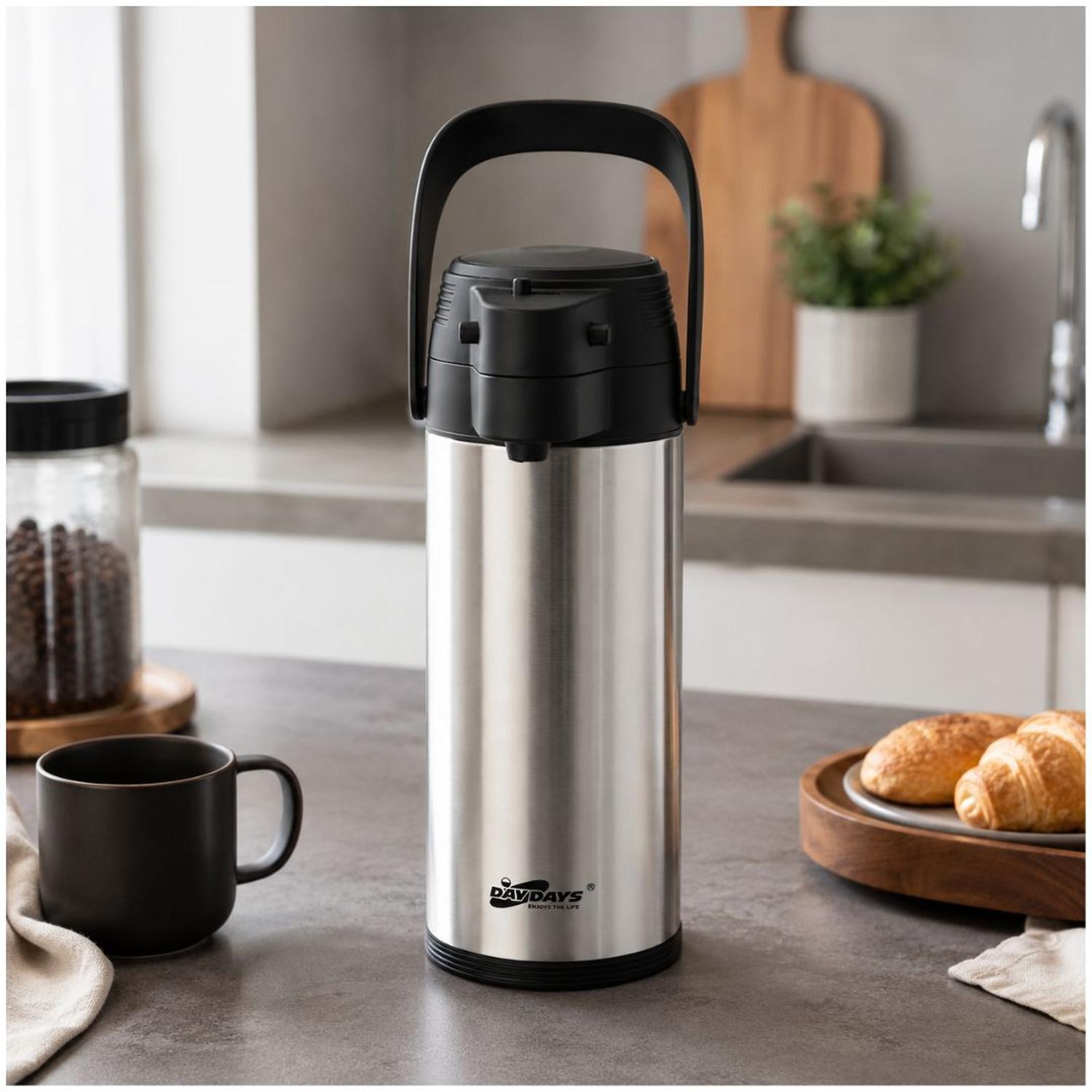 TERMO CON DISPENSADOR DAYDAYS 1.9 LITROS PREMIUM ACERO INOXIDABLE - 2