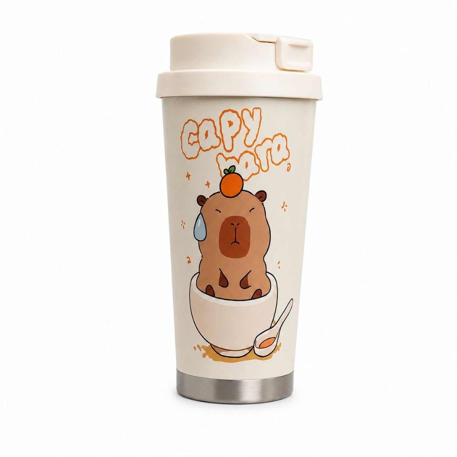 VASO TÉRMICO TOMATODO TERMO MULTIUSOS CREMA FRÍO CALIENTE DISEÑO CAPIBARA ALEATORIO - 2